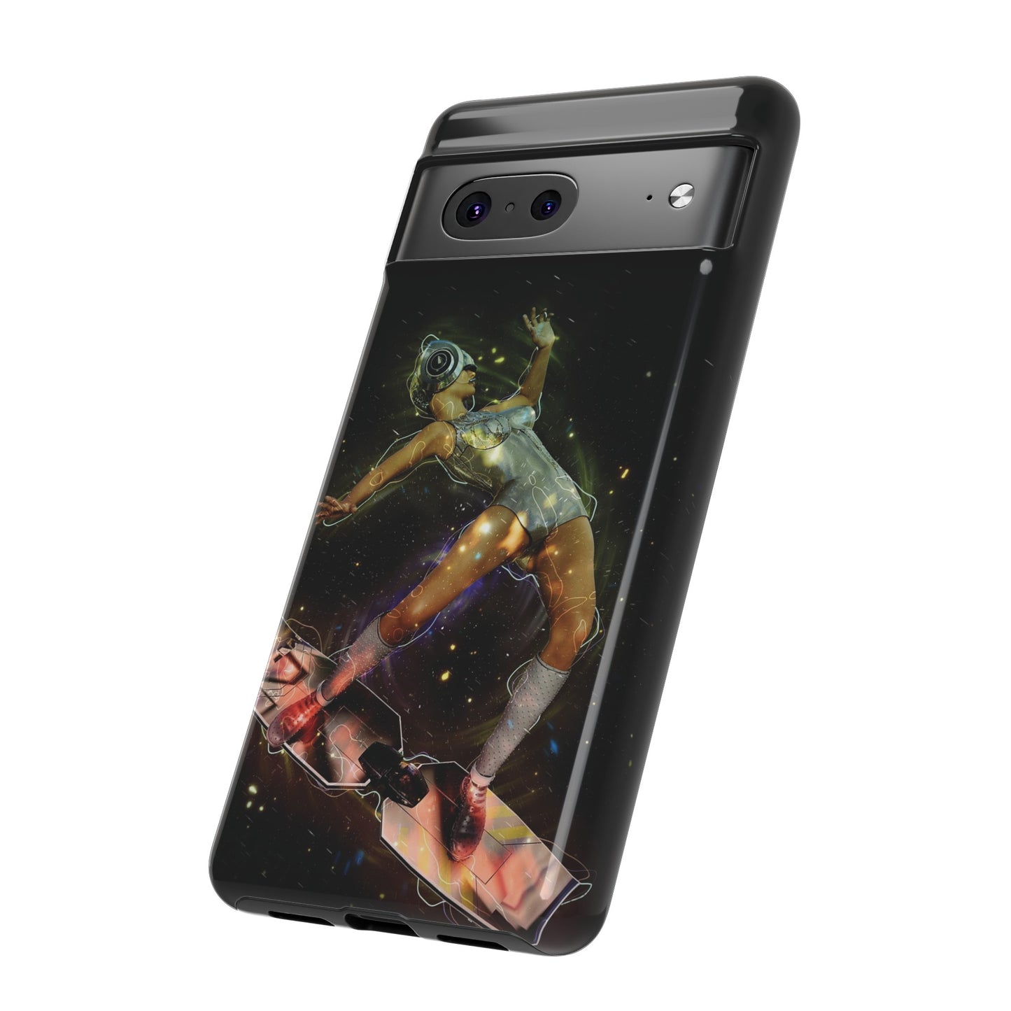 Sci-Fi Skateboard Wallpaper Phone Case | iPhone 15 Plus/ Pro, 14, 13, 12| Google Pixel 7, Pro, 5| Samsung Galaxy S23 All Major Phone Models