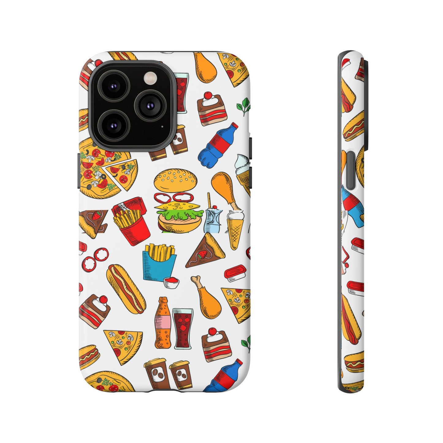 Fast Food Wallpaper Phone Case | iPhone 15 Plus/ Pro, 14, 13, 12| Google Pixel 7, Pro, 5| Samsung Galaxy S23 All Major Phone Models