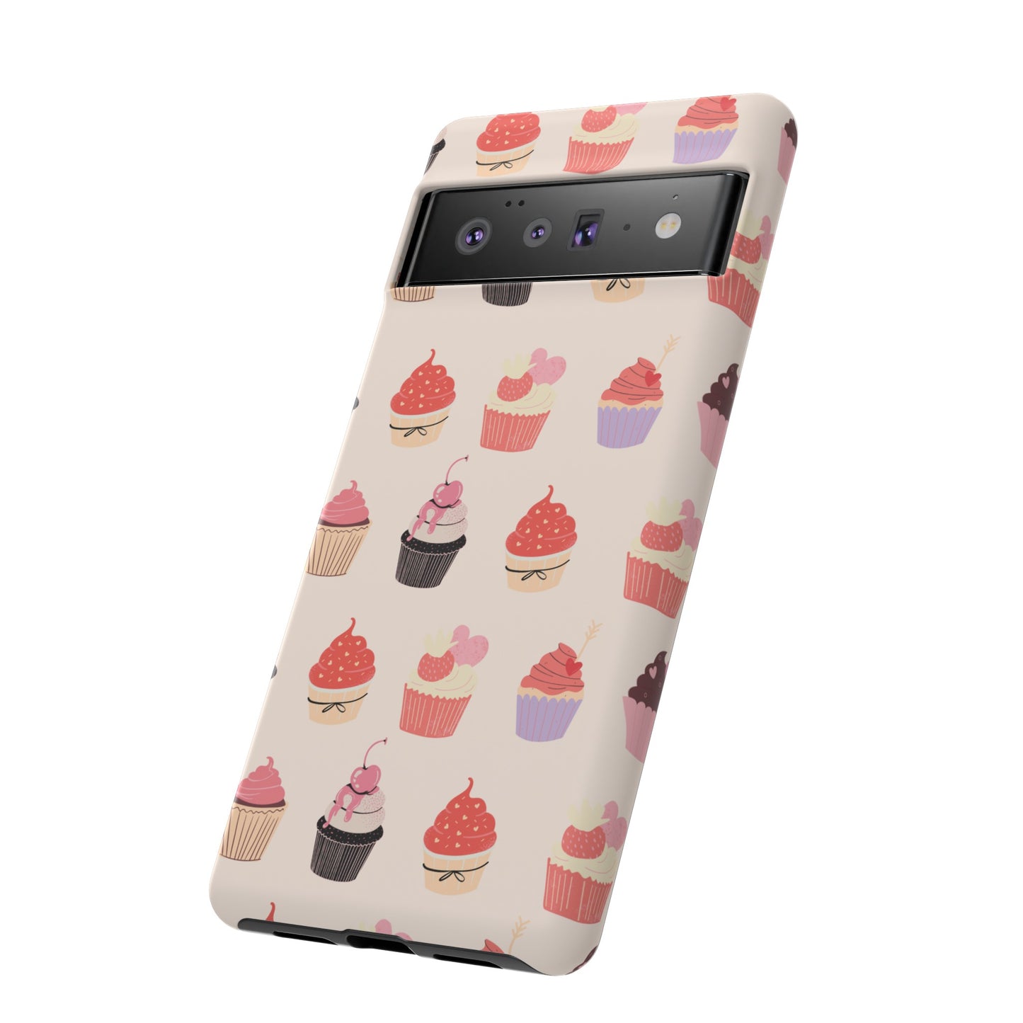 Cupcake Collage Wallpaper Phone Case | iPhone 15 Plus/ Pro, 14, 13, 12| Google Pixel 7, Pro, 5| Samsung Galaxy S23 All Major Phone Models