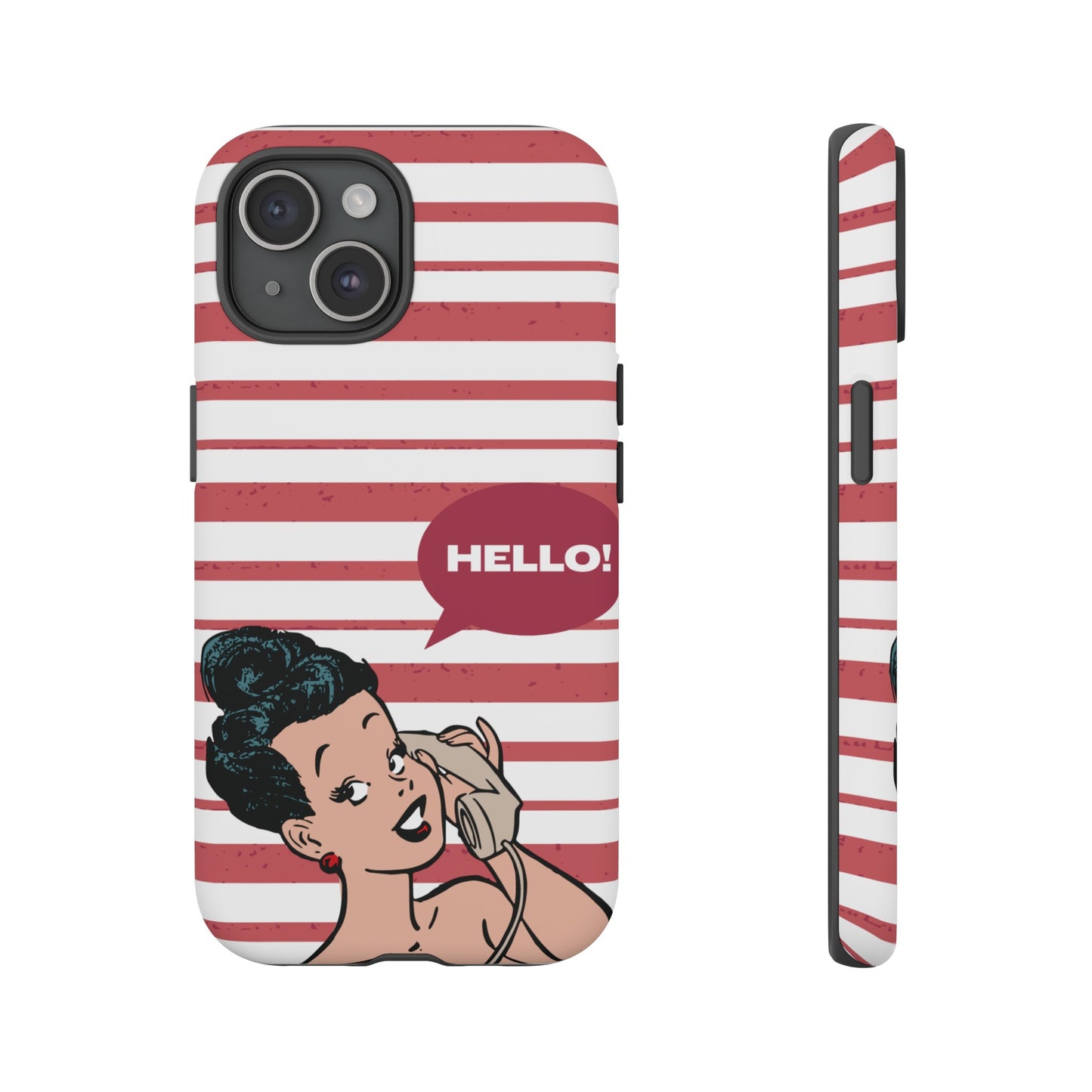 Hello! Wallpaper Phone Case | iPhone 15 Plus/ Pro, 14, 13, 12| Google Pixel 7, Pro, 5| Samsung Galaxy S23 All Major Phone Models