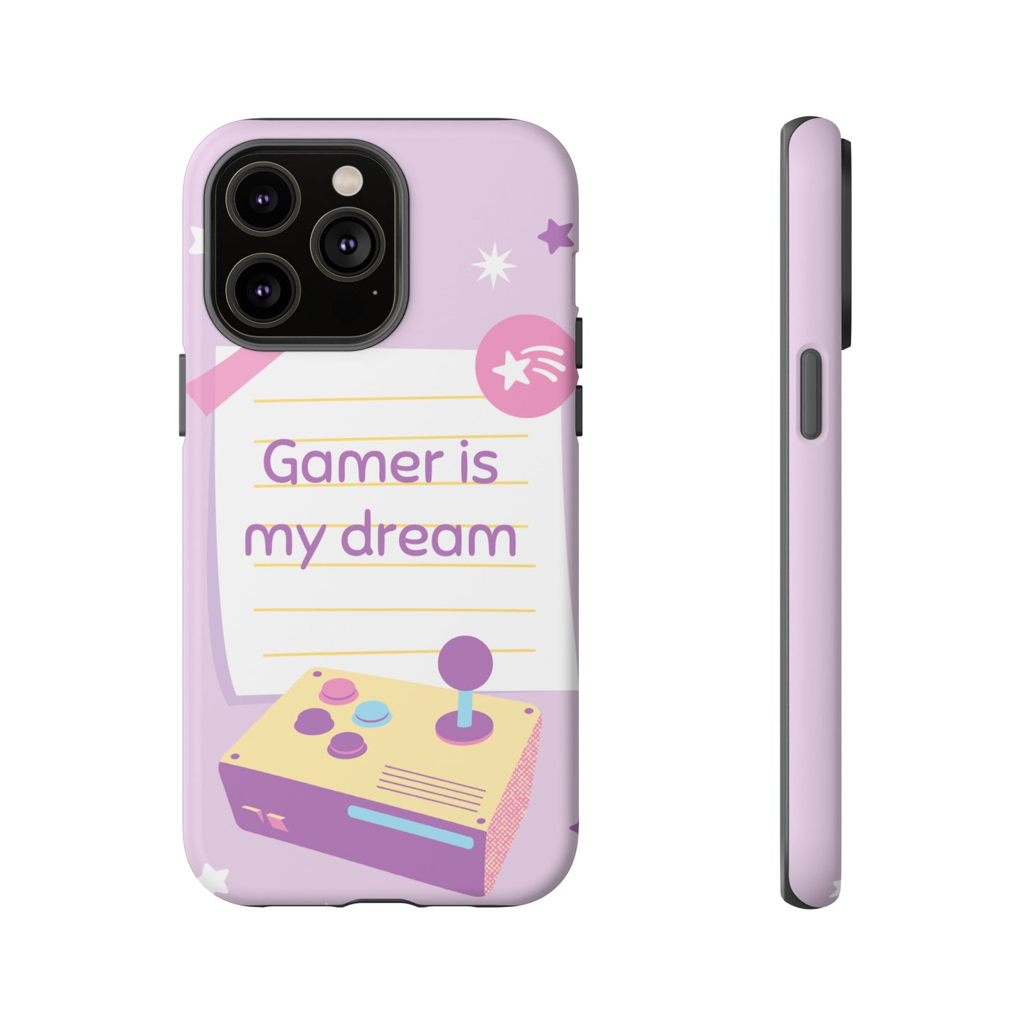 Gamer Is My Dream Job Wallpaper Phone Case | iPhone 15 Plus/ Pro, 14, 13, 12| Google Pixel 7, Pro, 5| Samsung Galaxy S23 All Major Phone Models