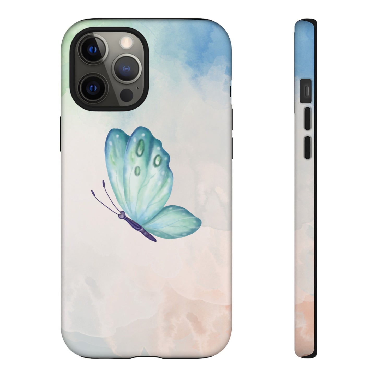 Blue Butterfly Wallpaper Phone Case  | iPhone 15 Plus/ Pro, 14, 13, 12| Google Pixel 7, Pro, 5| Samsung Galaxy S23 All Major Phone Models