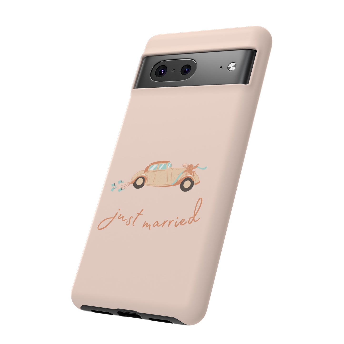 Just Married Phone Case | iPhone 15 Plus/ Pro, 14, 13, 12| Google Pixel 7, Pro, 5| Samsung Galaxy S23 All Major Phone Models