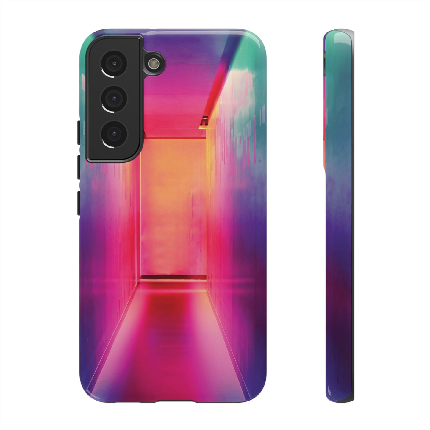 Rainbow Hallway Wallpaper Phone Case | iPhone 15 Plus/ Pro, 14, 13, 12| Google Pixel 7, Pro, 5| Samsung Galaxy S23 All Major Phone Models