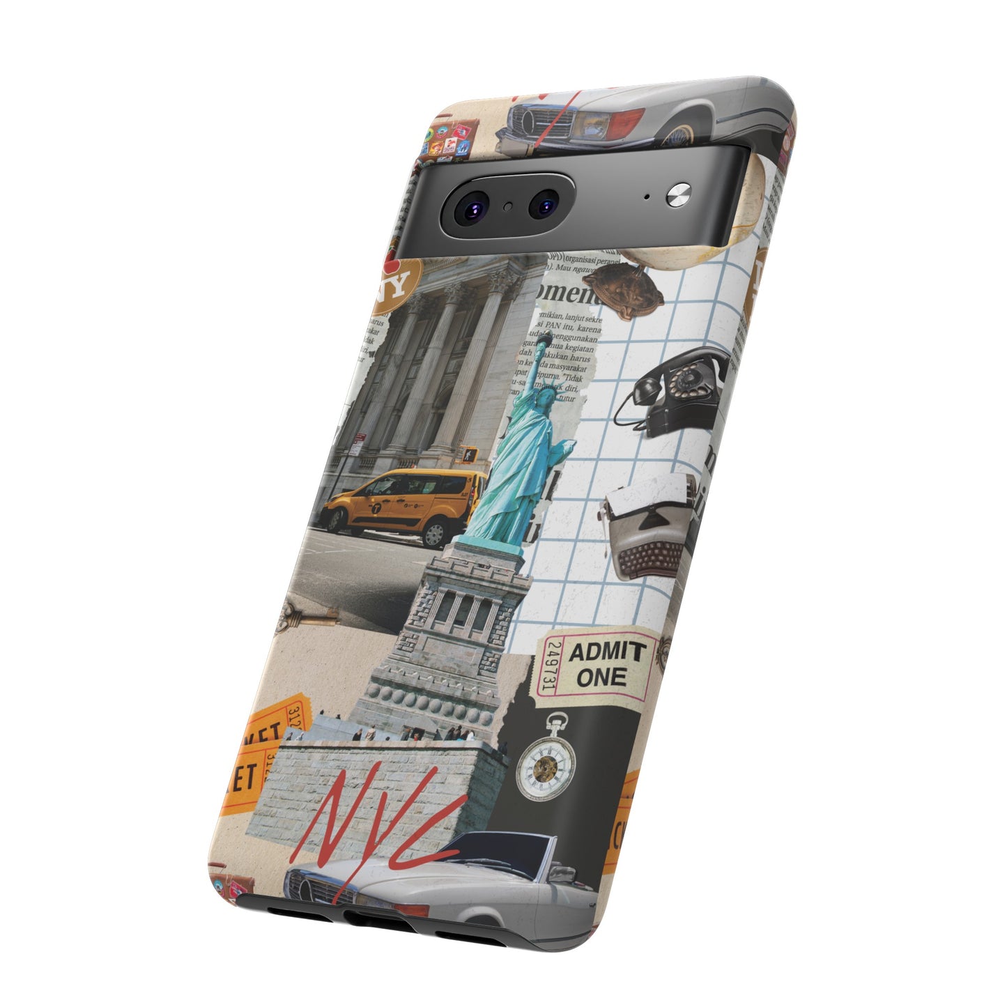 New York City Collage Wallpaper Phone Case | iPhone 15 Plus/ Pro, 14, 13, 12| Google Pixel 7, Pro, 5| Samsung Galaxy S23 All Major Phone Models