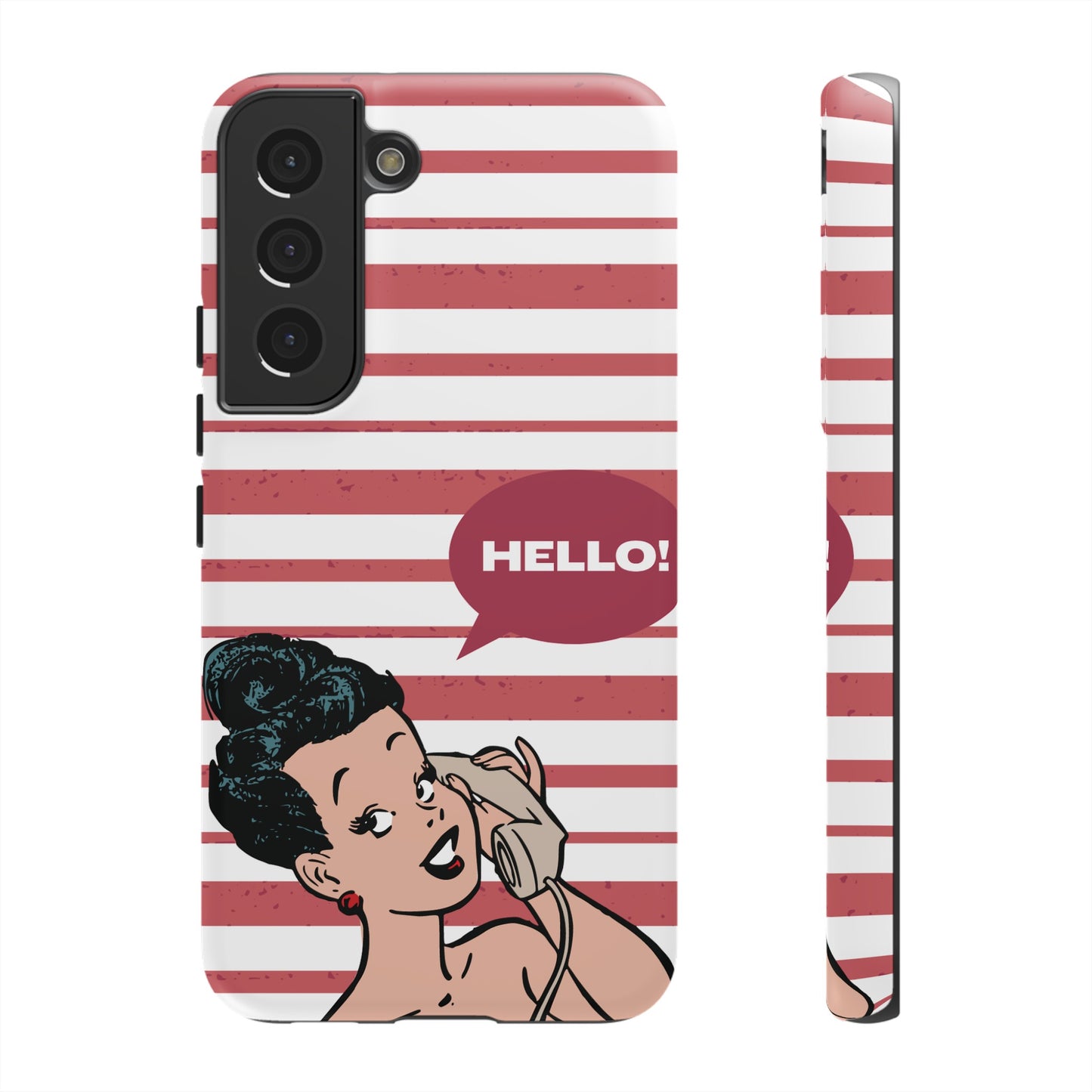 Hello! Wallpaper Phone Case | iPhone 15 Plus/ Pro, 14, 13, 12| Google Pixel 7, Pro, 5| Samsung Galaxy S23 All Major Phone Models