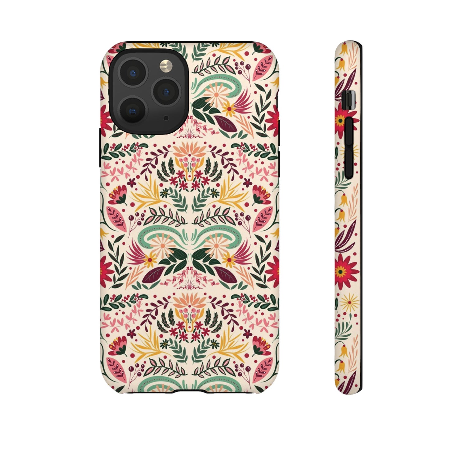 Bright Floral Wallpaper Phone Case | iPhone 15 Plus/ Pro, 14, 13, 12| Google Pixel 7, Pro, 5| Samsung Galaxy S23 All Major Phone Models