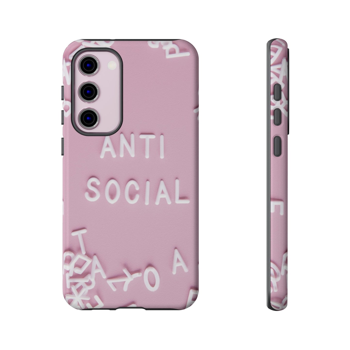 Anti Social Phone Case | iPhone 15 Plus/ Pro, 14, 13, 12| Google Pixel 7, Pro, 5| Samsung Galaxy S23 All Major Phone Models