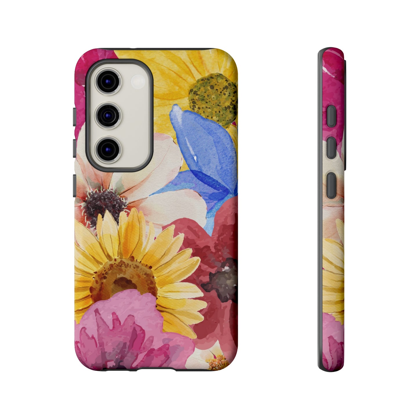 Overlapping Flowers Wallpaper Phone Case | iPhone 15 Plus/ Pro, 14, 13, 12| Google Pixel 7, Pro, 5| Samsung Galaxy S23 All Major Phone Models