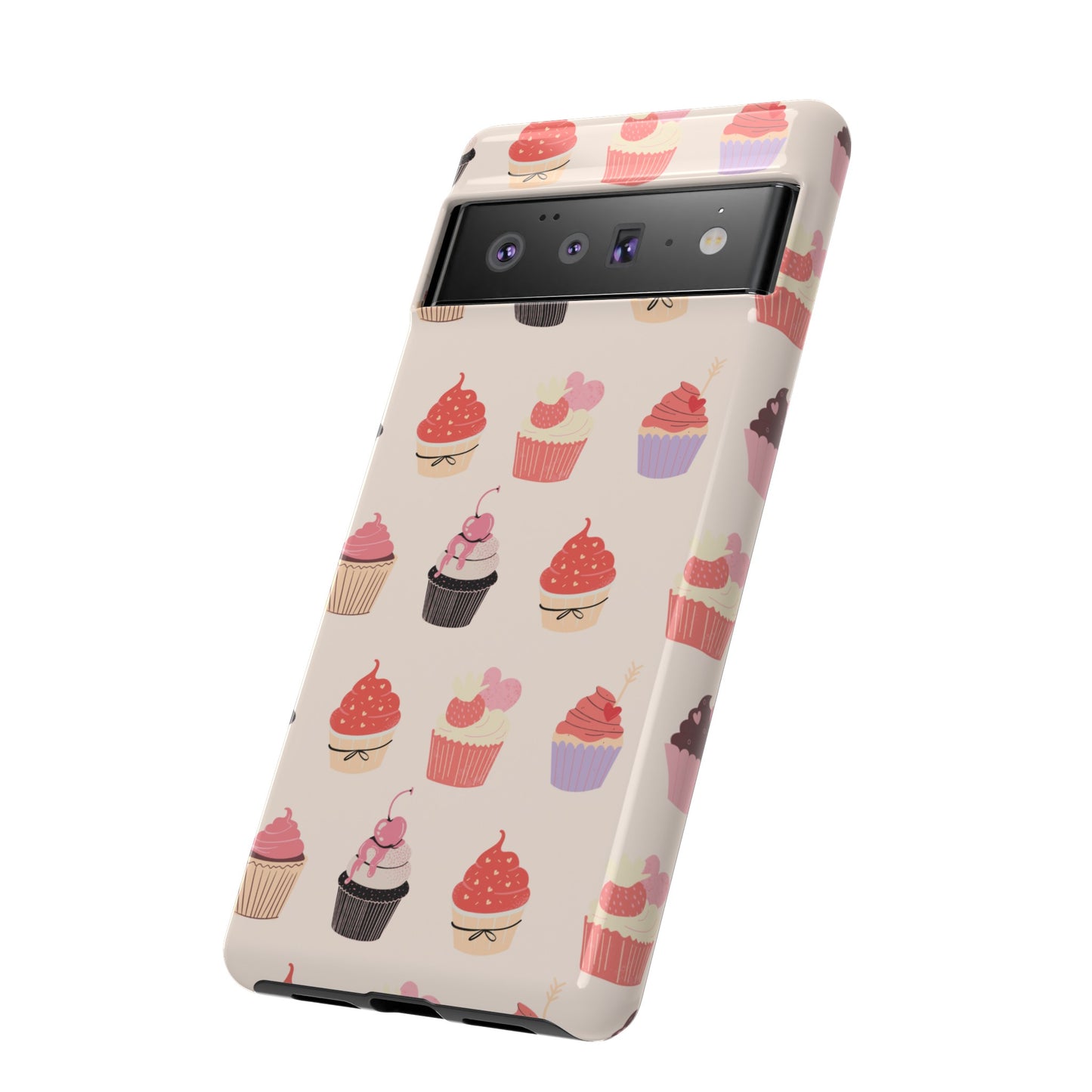 Cupcake Collage Wallpaper Phone Case | iPhone 15 Plus/ Pro, 14, 13, 12| Google Pixel 7, Pro, 5| Samsung Galaxy S23 All Major Phone Models