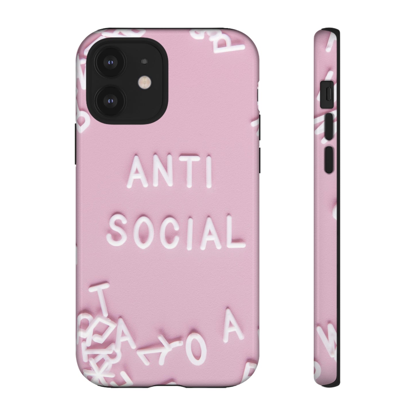 Anti Social Phone Case | iPhone 15 Plus/ Pro, 14, 13, 12| Google Pixel 7, Pro, 5| Samsung Galaxy S23 All Major Phone Models