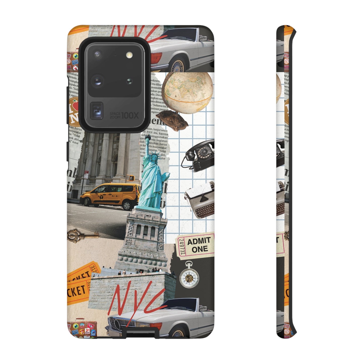 New York City Collage Wallpaper Phone Case | iPhone 15 Plus/ Pro, 14, 13, 12| Google Pixel 7, Pro, 5| Samsung Galaxy S23 All Major Phone Models