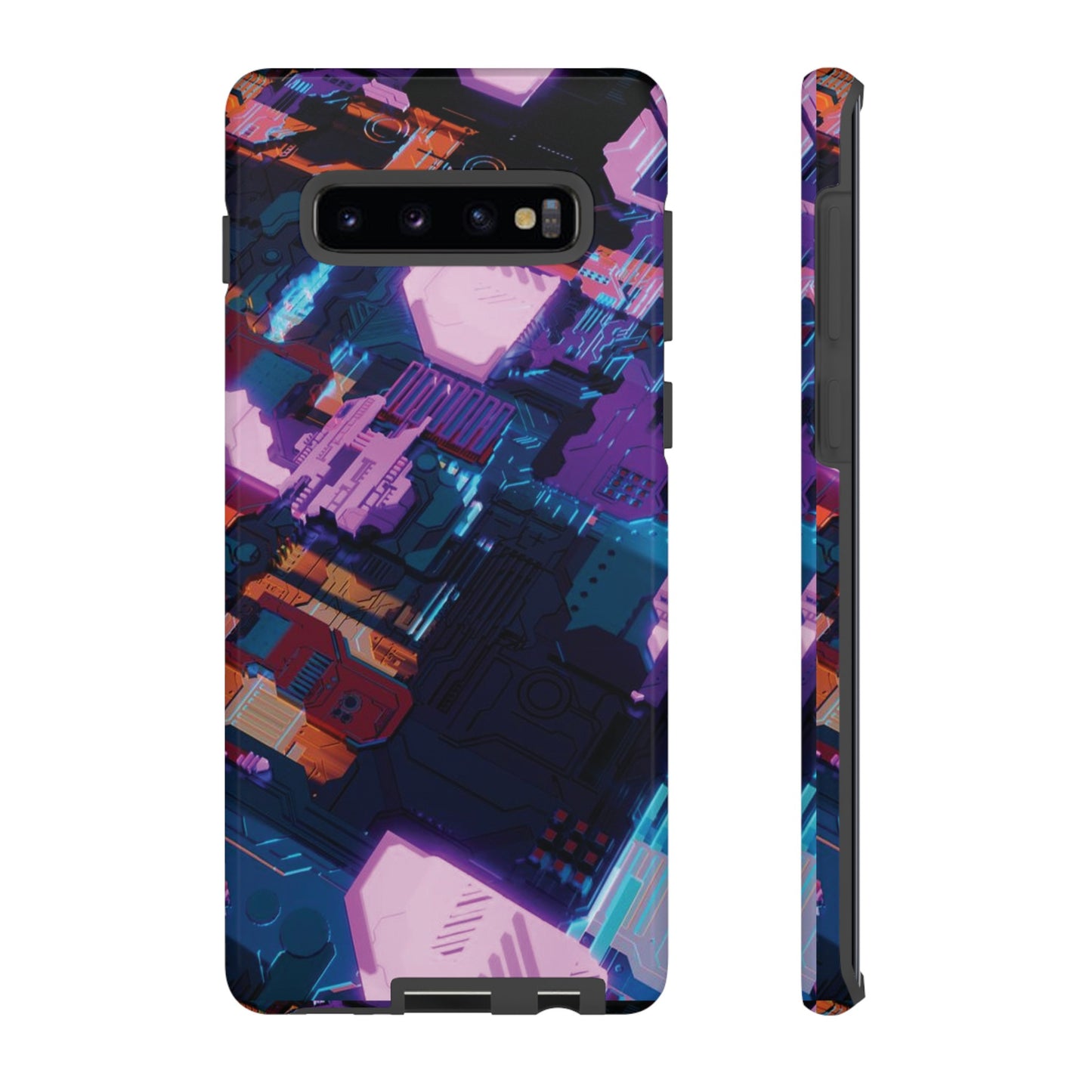 Purple Circuit Board Wallpaper Phone Case | iPhone 15 Plus/ Pro, 14, 13, 12| Google Pixel 7, Pro, 5| Samsung Galaxy S23 All Major Phone Models