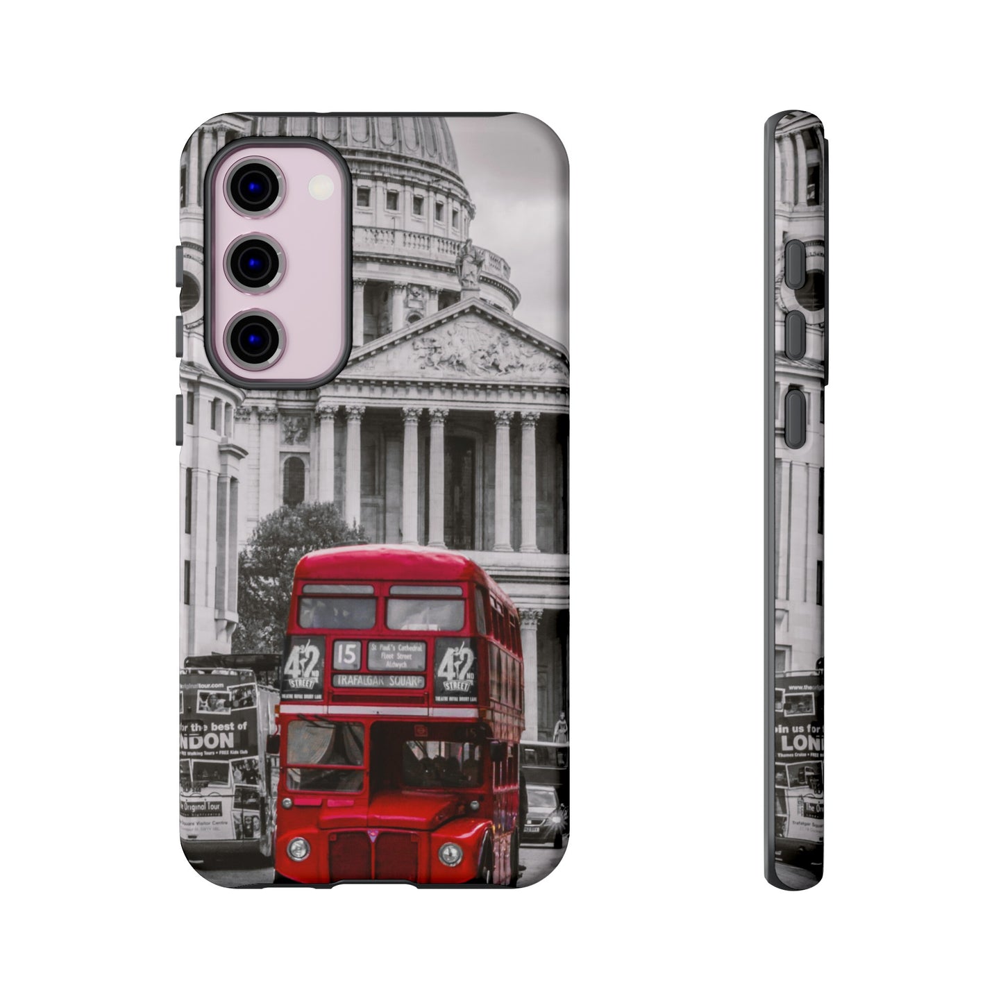 London Bus Wallpaper Phone Case | iPhone 15 Plus/ Pro, 14, 13, 12| Google Pixel 7, Pro, 5| Samsung Galaxy S23 All Major Phone Models