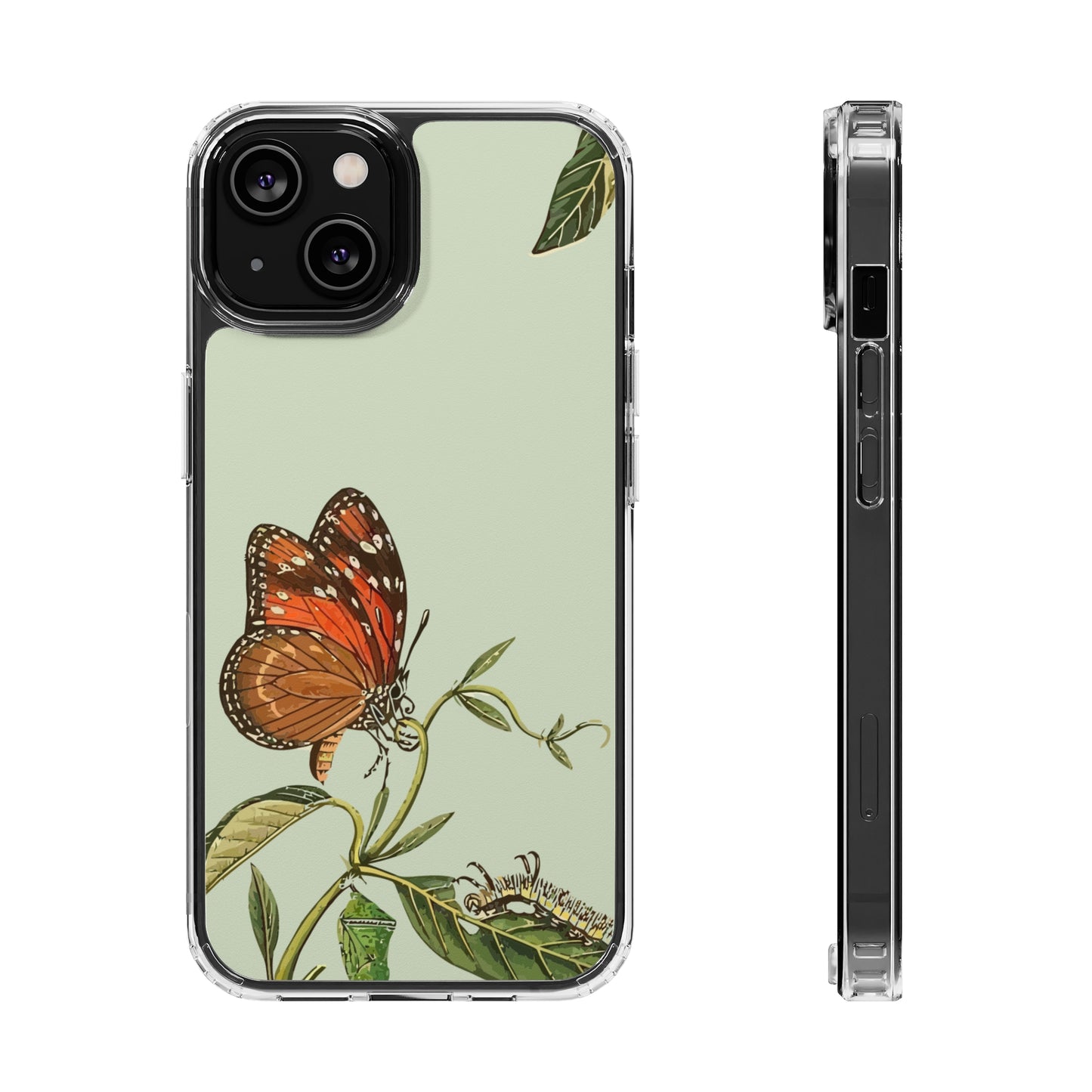 Orange Butterfly Wallpaper Phone Case | iPhone 15 Plus/ Pro, 14, 13, 12| Google Pixel 7, Pro, 5| Samsung Galaxy S23 All Major Phone Models