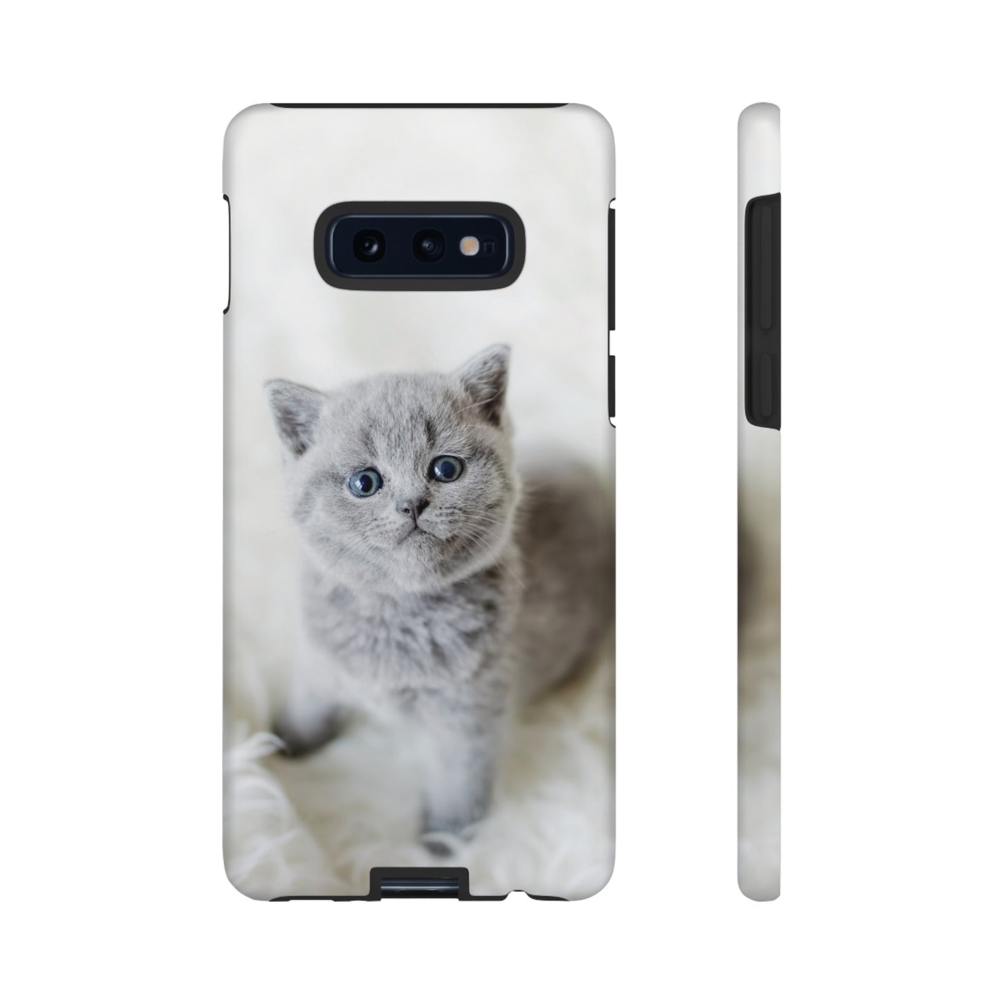 Grey Kitten Wallpaper Phone Case | iPhone 15 Plus/ Pro, 14, 13, 12| Google Pixel 7, Pro, 5| Samsung Galaxy S23 All Major Phone Models