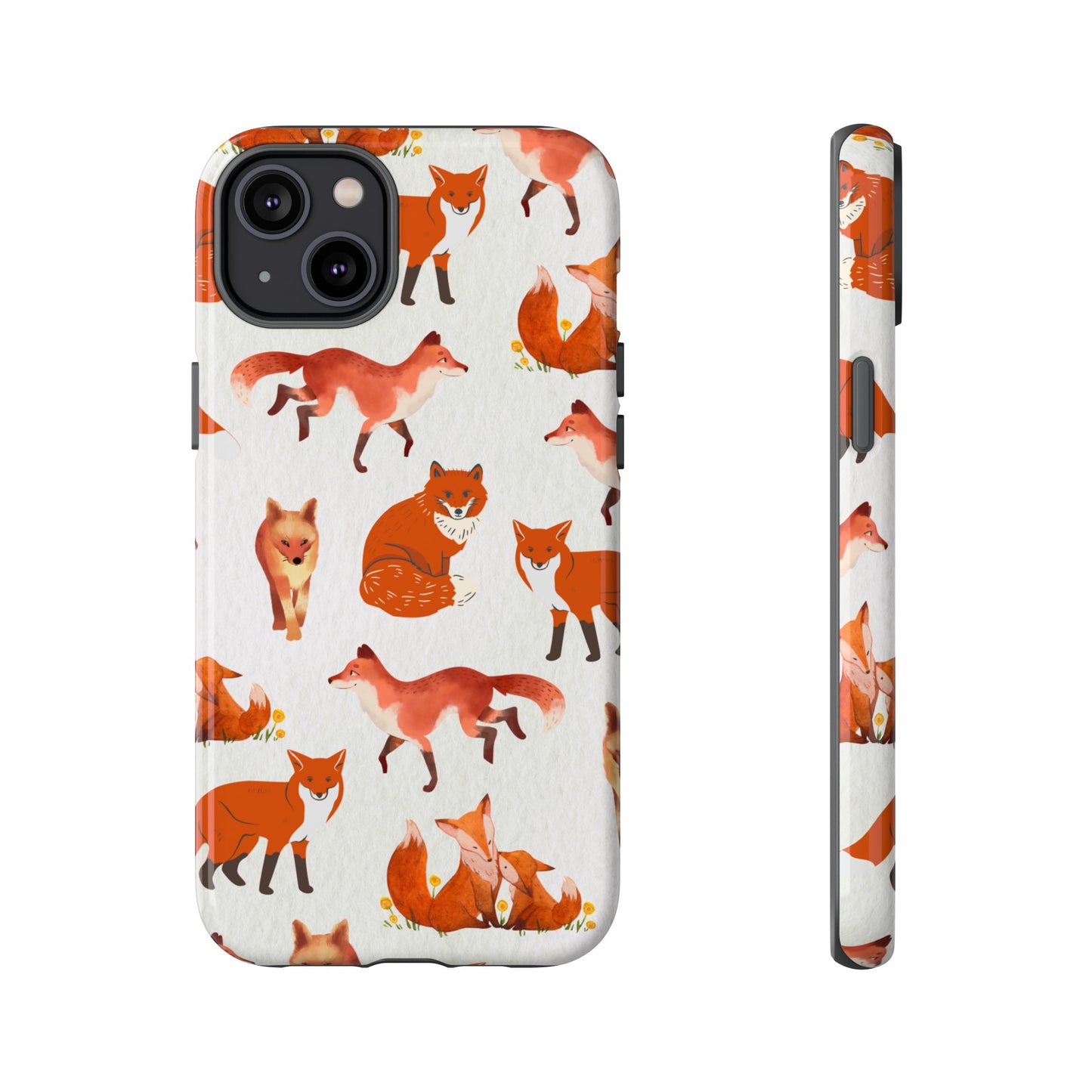 Foxes Wallpaper Phone Case | iPhone 15 Plus/ Pro, 14, 13, 12| Google Pixel 7, Pro, 5| Samsung Galaxy S23 All Major Phone Models