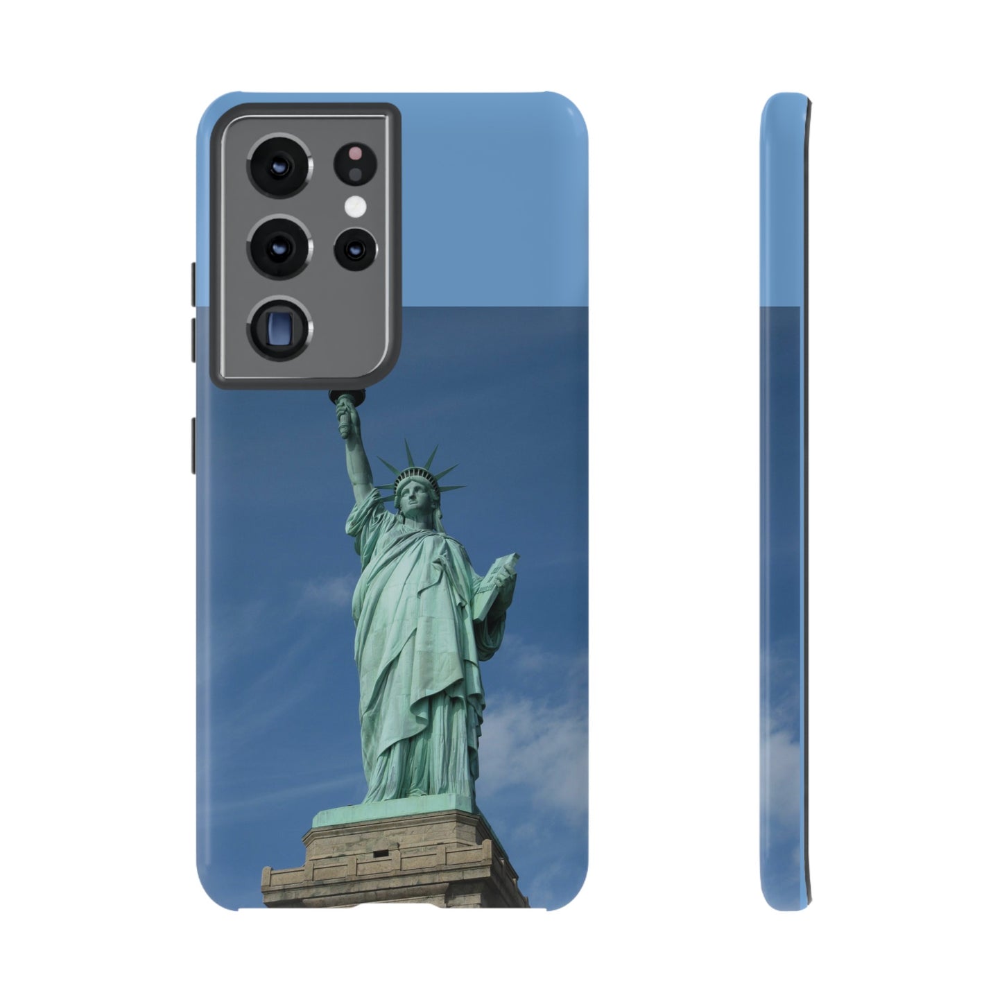 Statue Of Liberty Wallpaper Phone Case | iPhone 15 Plus/ Pro, 14, 13, 12| Google Pixel 7, Pro, 5| Samsung Galaxy S23 All Major Phone Models