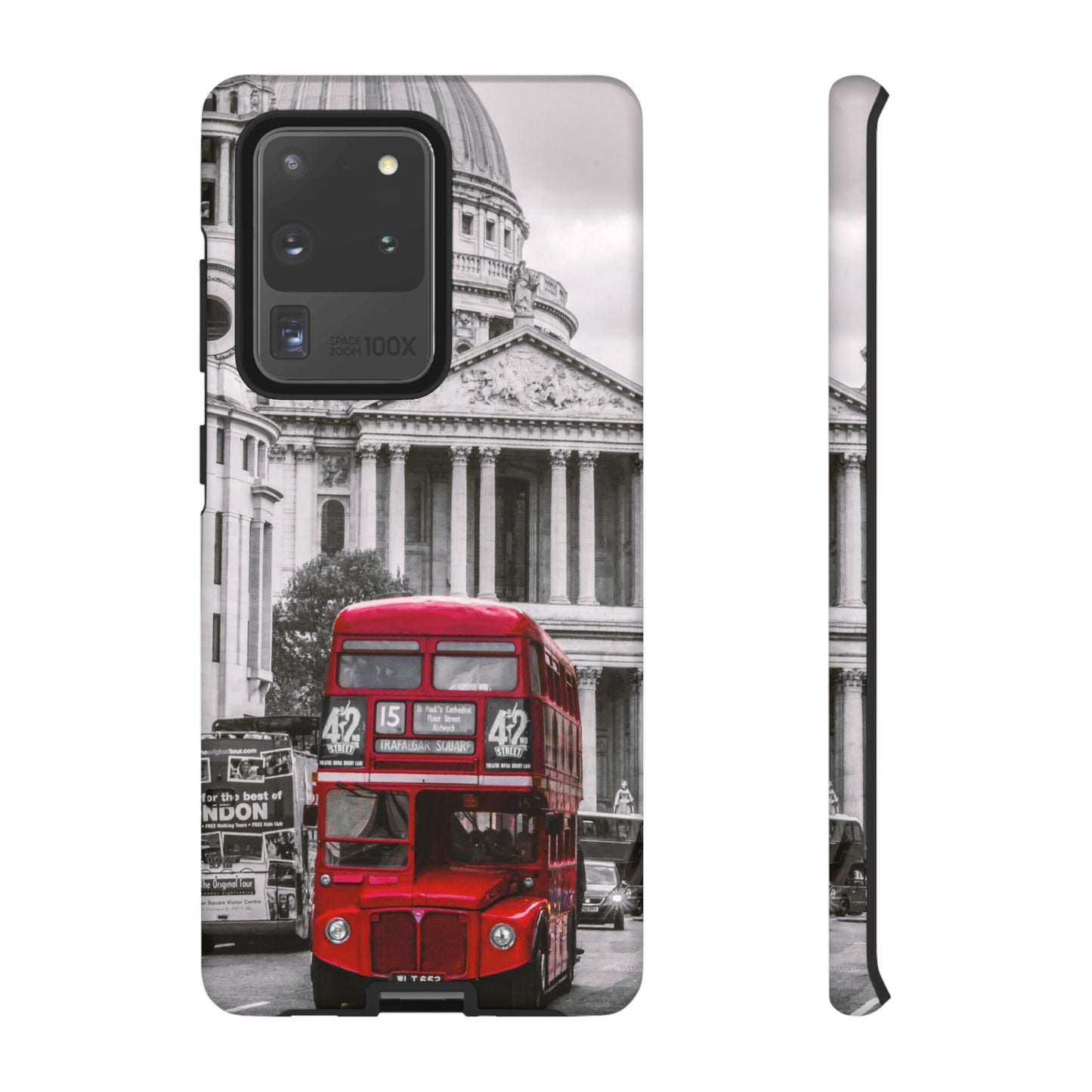 London Bus Wallpaper Phone Case | iPhone 15 Plus/ Pro, 14, 13, 12| Google Pixel 7, Pro, 5| Samsung Galaxy S23 All Major Phone Models