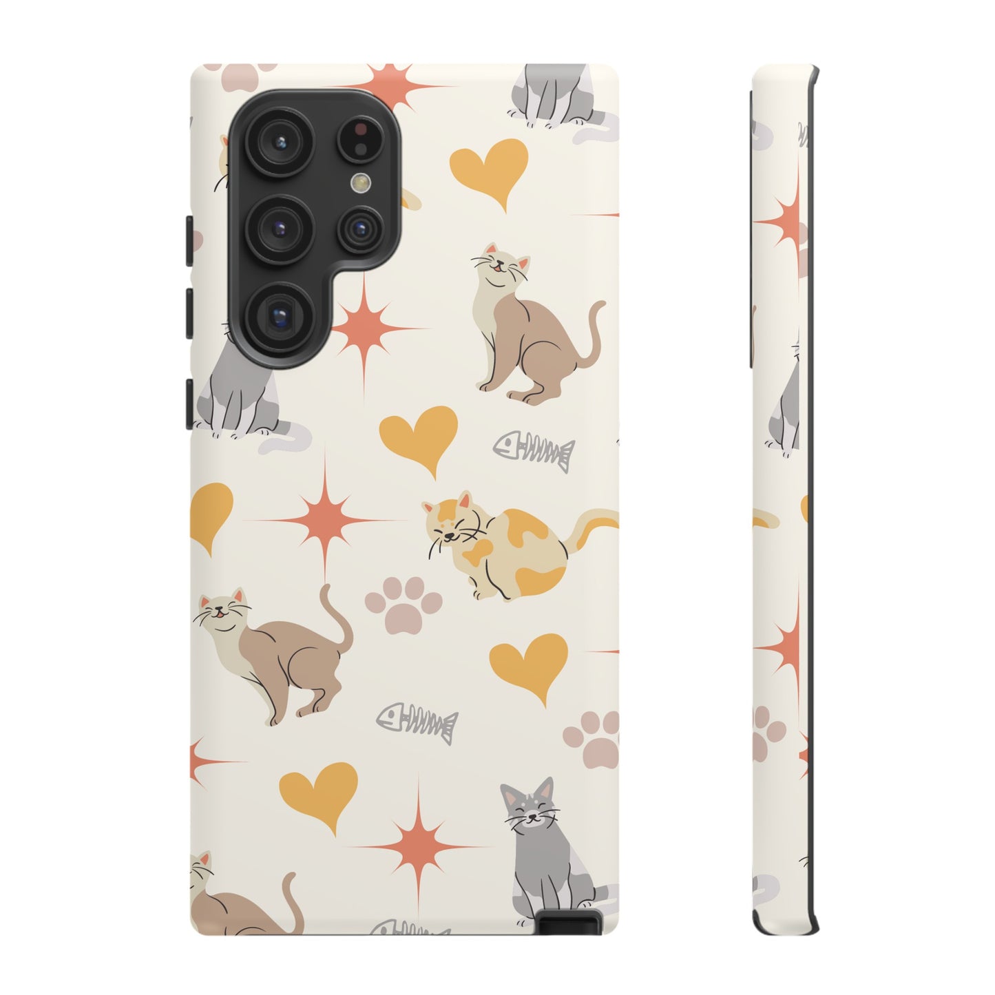 Cute Cat Wallpaper Phone Case | iPhone 15 Plus/ Pro, 14, 13, 12| Google Pixel 7, Pro, 5| Samsung Galaxy S23 All Major Phone Models