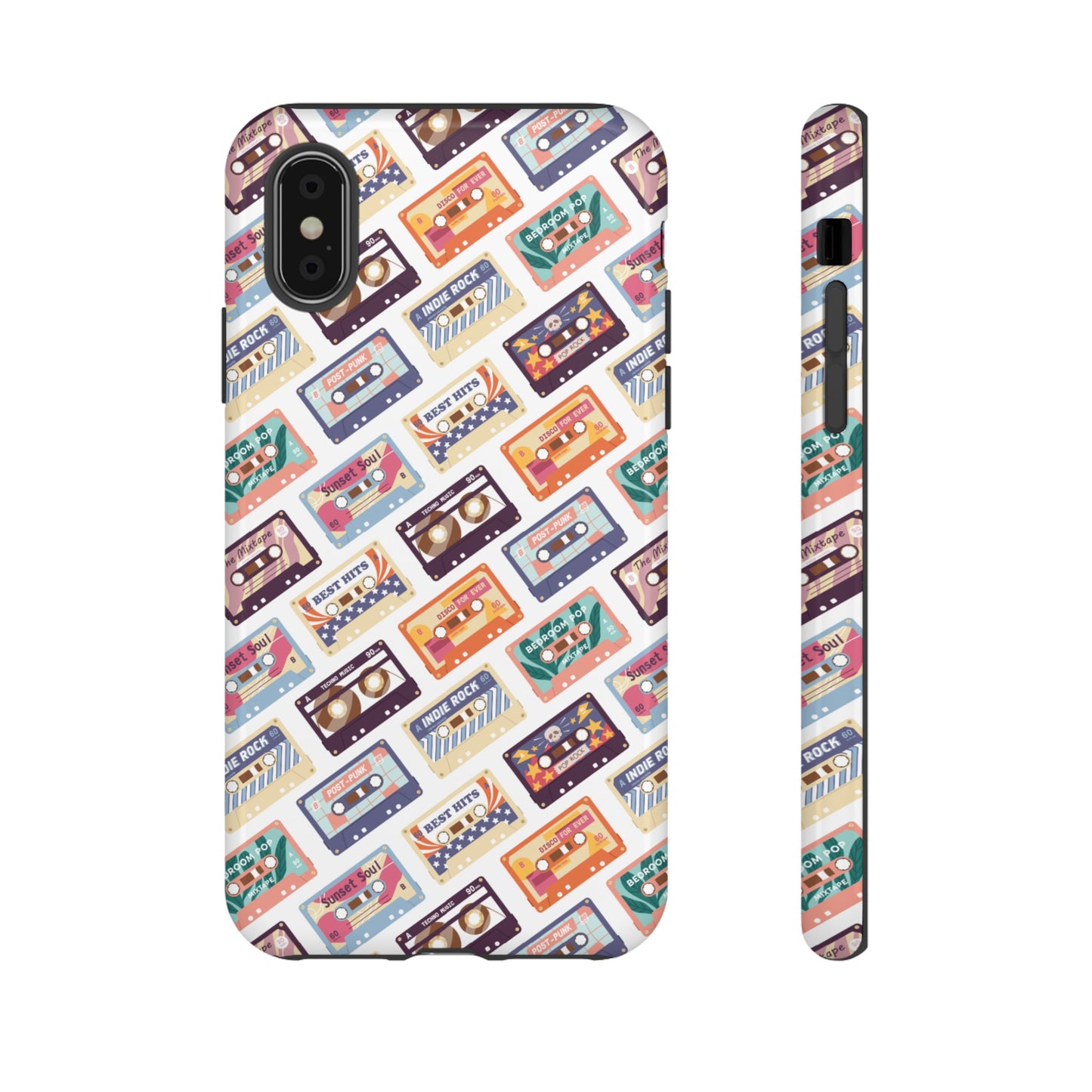 Retro Cassettes Phone Case | iPhone 15 Plus/ Pro, 14, 13, 12| Google Pixel 7, Pro, 5| Samsung Galaxy S23 All Major Phone Models