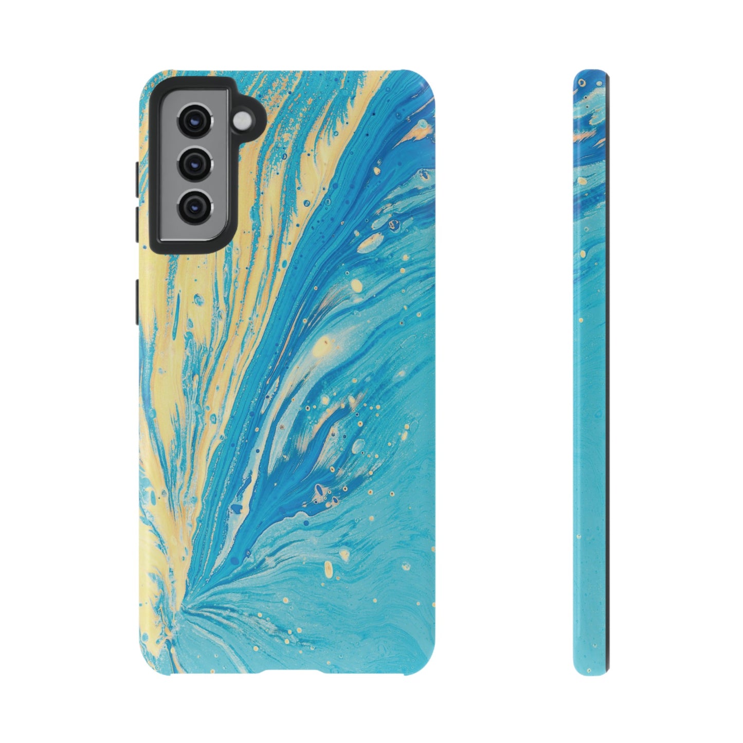 Fan of Yellow & Blue Paint Phone Case | iPhone 15 Plus/ Pro, 14, 13, 12| Google Pixel 7, Pro, 5| Samsung Galaxy S23 All Major Phone Models