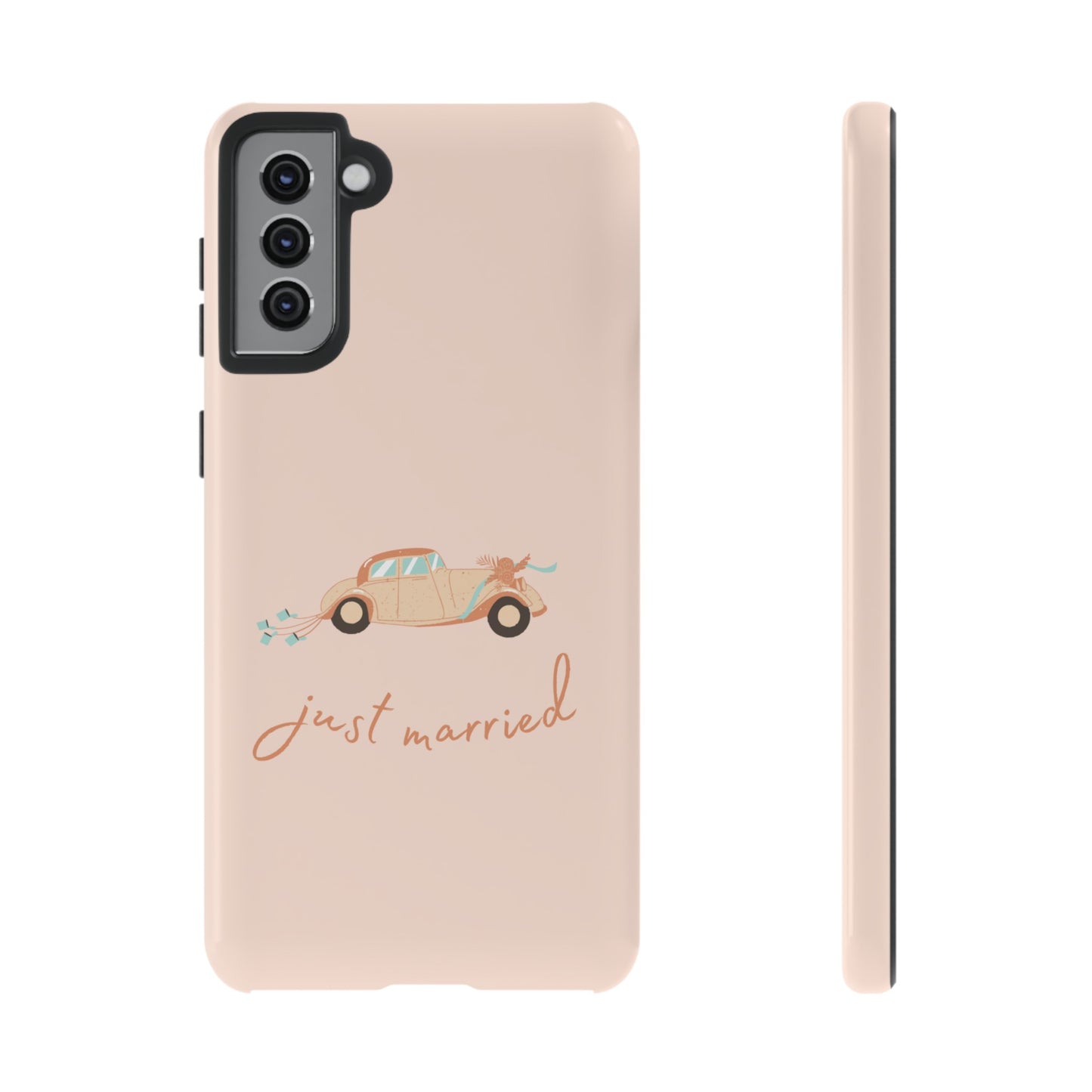 Just Married Phone Case | iPhone 15 Plus/ Pro, 14, 13, 12| Google Pixel 7, Pro, 5| Samsung Galaxy S23 All Major Phone Models