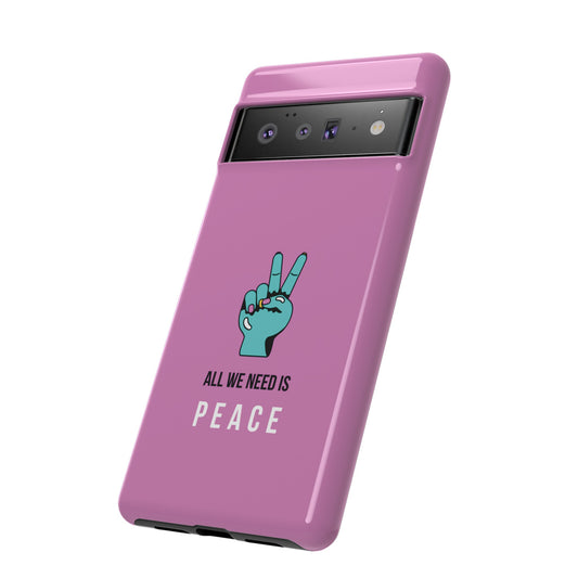 All We Need Is Peace Wallpaper Phone Case | iPhone 15 Plus/ Pro, 14, 13, 12| Google Pixel 7, Pro, 5| Samsung Galaxy S23 All Major Phone Models