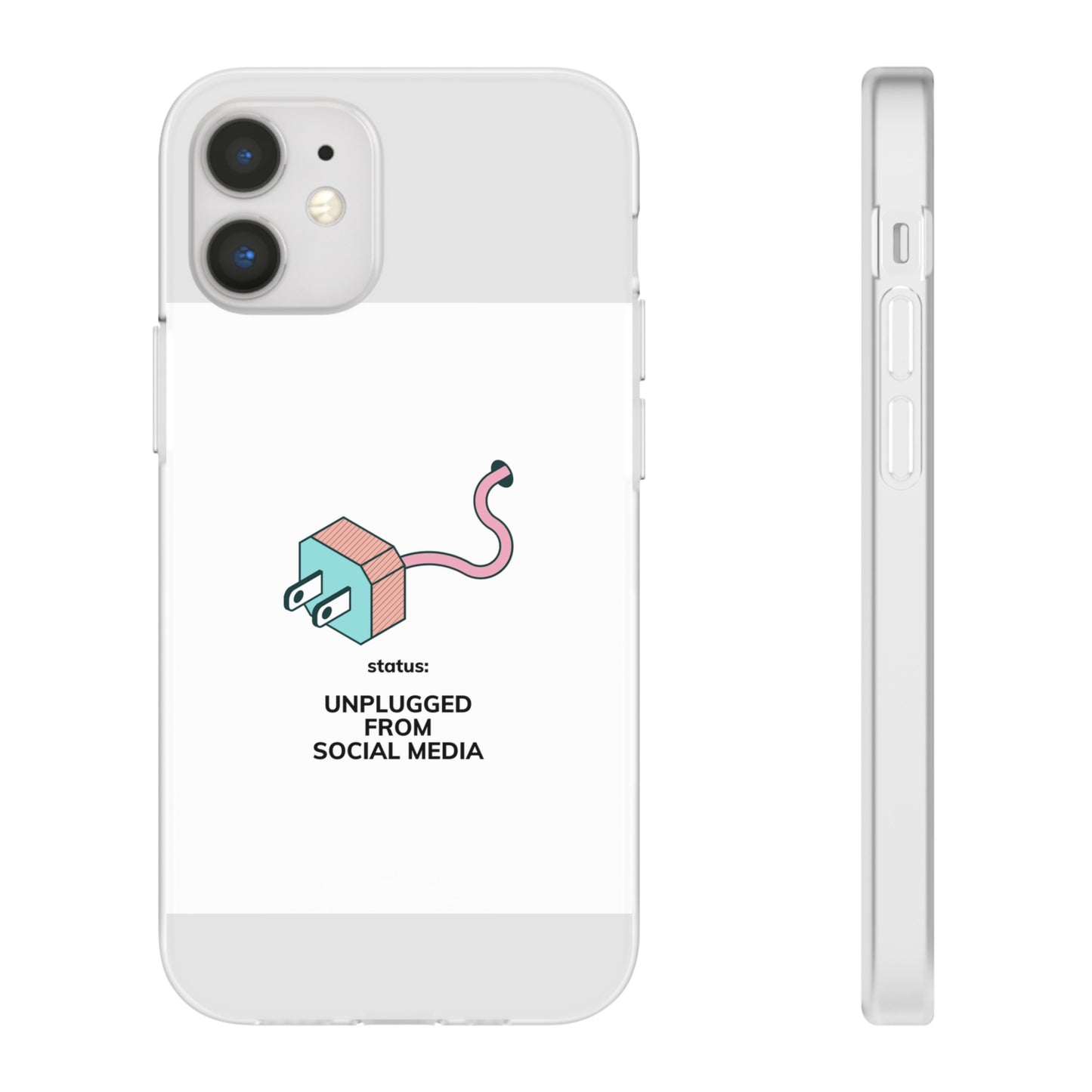 Unplugged From Social Media Phone Case | iPhone 15 Plus/ Pro, 14, 13, 12| Google Pixel 7, Pro, 5| Samsung Galaxy S23 All Major Phone Models