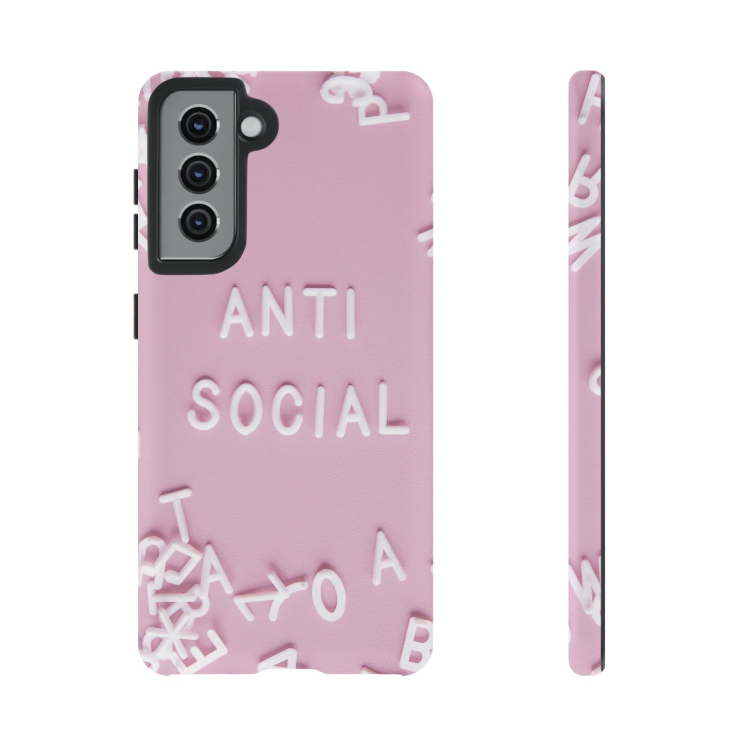 Anti Social Phone Case | iPhone 15 Plus/ Pro, 14, 13, 12| Google Pixel 7, Pro, 5| Samsung Galaxy S23 All Major Phone Models