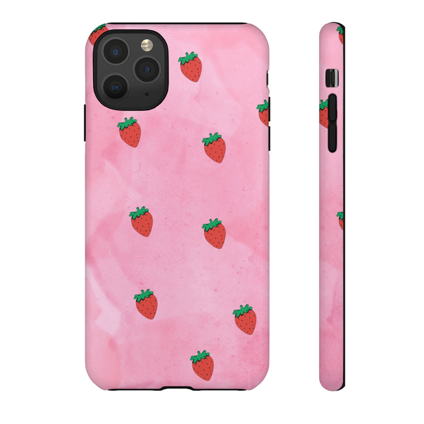 Strawberry Wallpaper Phone Case | iPhone 15 Plus/ Pro, 14, 13, 12| Google Pixel 7, Pro, 5| Samsung Galaxy S23 All Major Phone Models