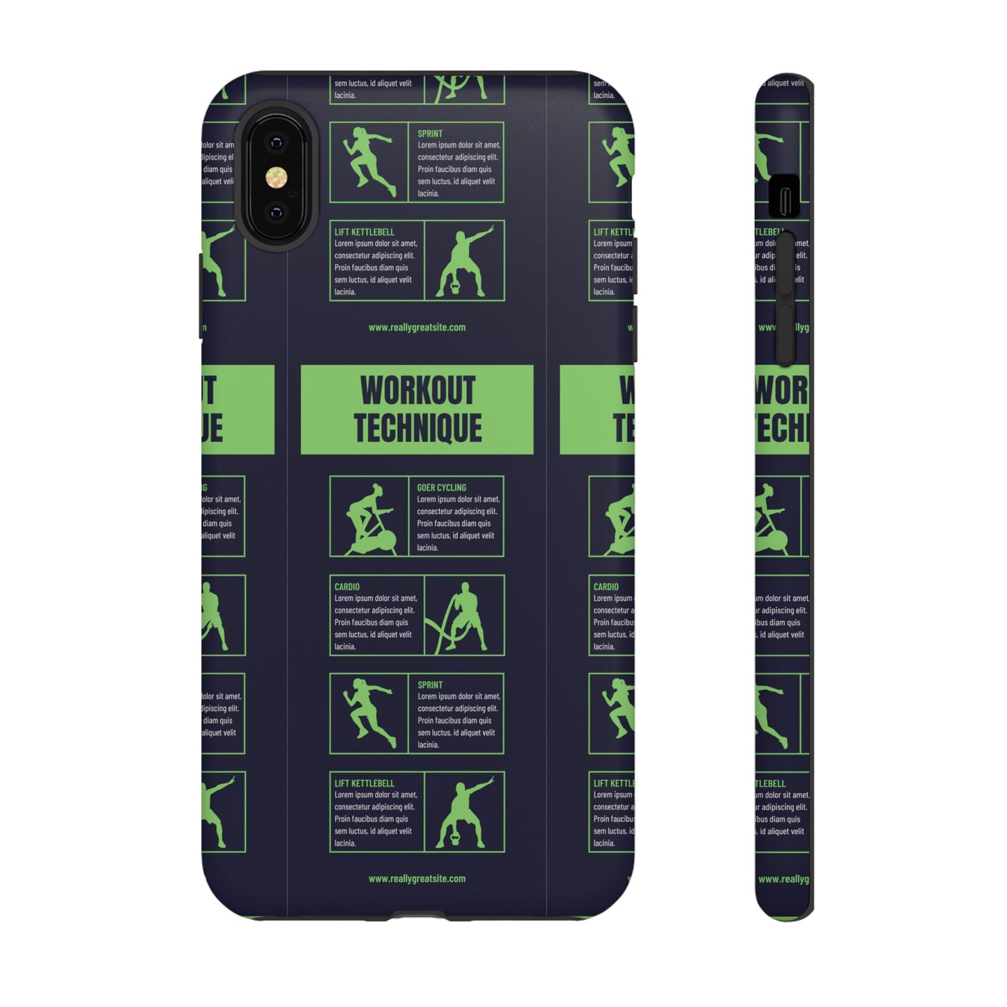 Workout Plan Wallpaper Phone Case | iPhone 15 Plus/ Pro, 14, 13, 12| Google Pixel 7, Pro, 5| Samsung Galaxy S23 All Major Phone Models