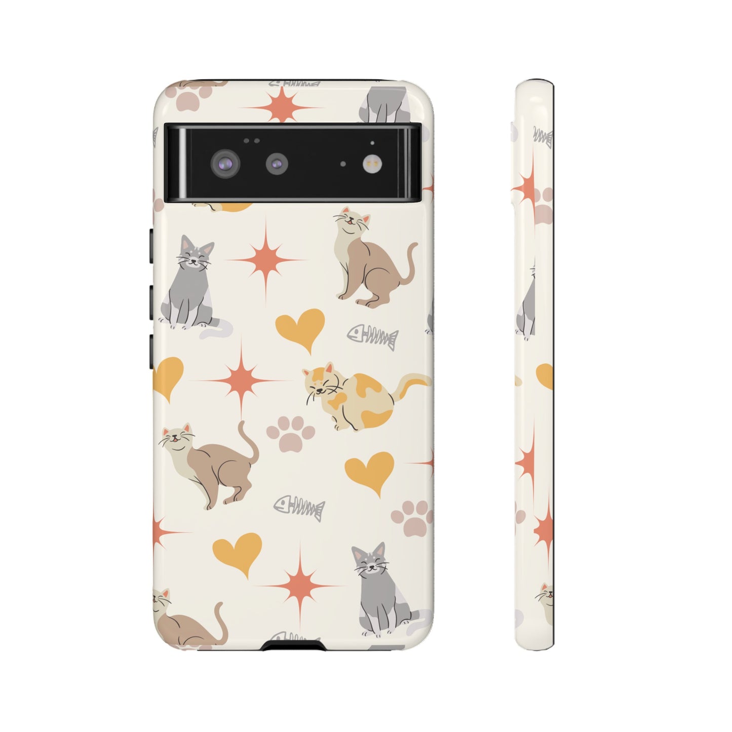 Cute Cat Wallpaper Phone Case | iPhone 15 Plus/ Pro, 14, 13, 12| Google Pixel 7, Pro, 5| Samsung Galaxy S23 All Major Phone Models