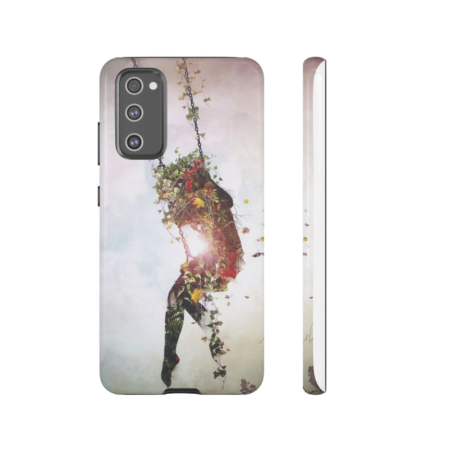 Flower Swing Girl Wallpaper Phone Case | iPhone 15 Plus/ Pro, 14, 13, 12| Google Pixel 7, Pro, 5| Samsung Galaxy S23 All Major Phone Models