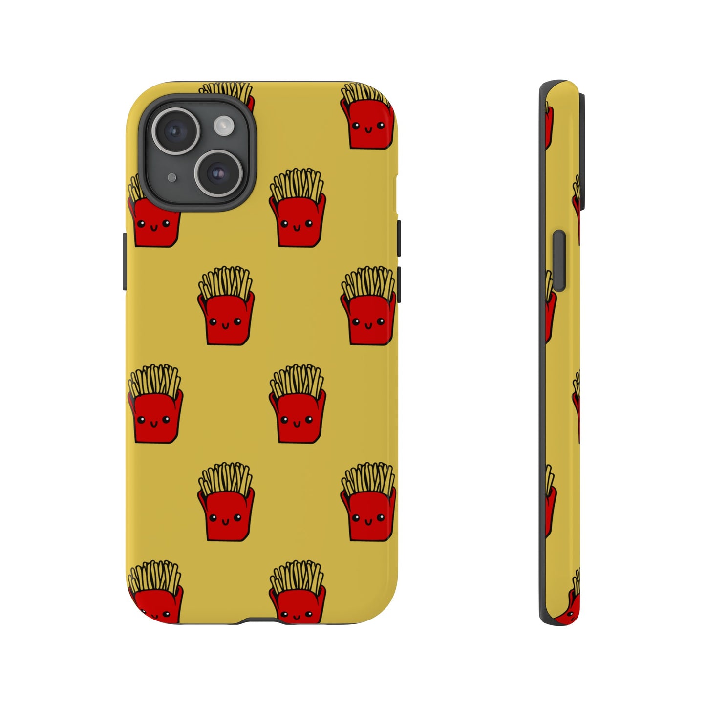 Smiling Fries Wallpaper Phone Case | iPhone 15 Plus/ Pro, 14, 13, 12| Google Pixel 7, Pro, 5| Samsung Galaxy S23 All Major Phone Models