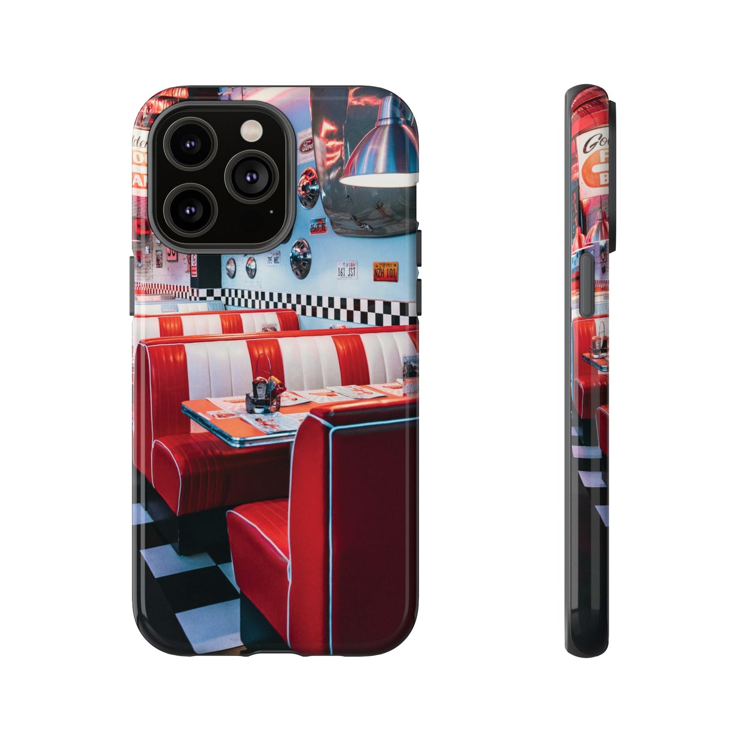 Diner Wallpaper Phone Case | iPhone 15 Plus/ Pro, 14, 13, 12| Google Pixel 7, Pro, 5| Samsung Galaxy S23 All Major Phone Models