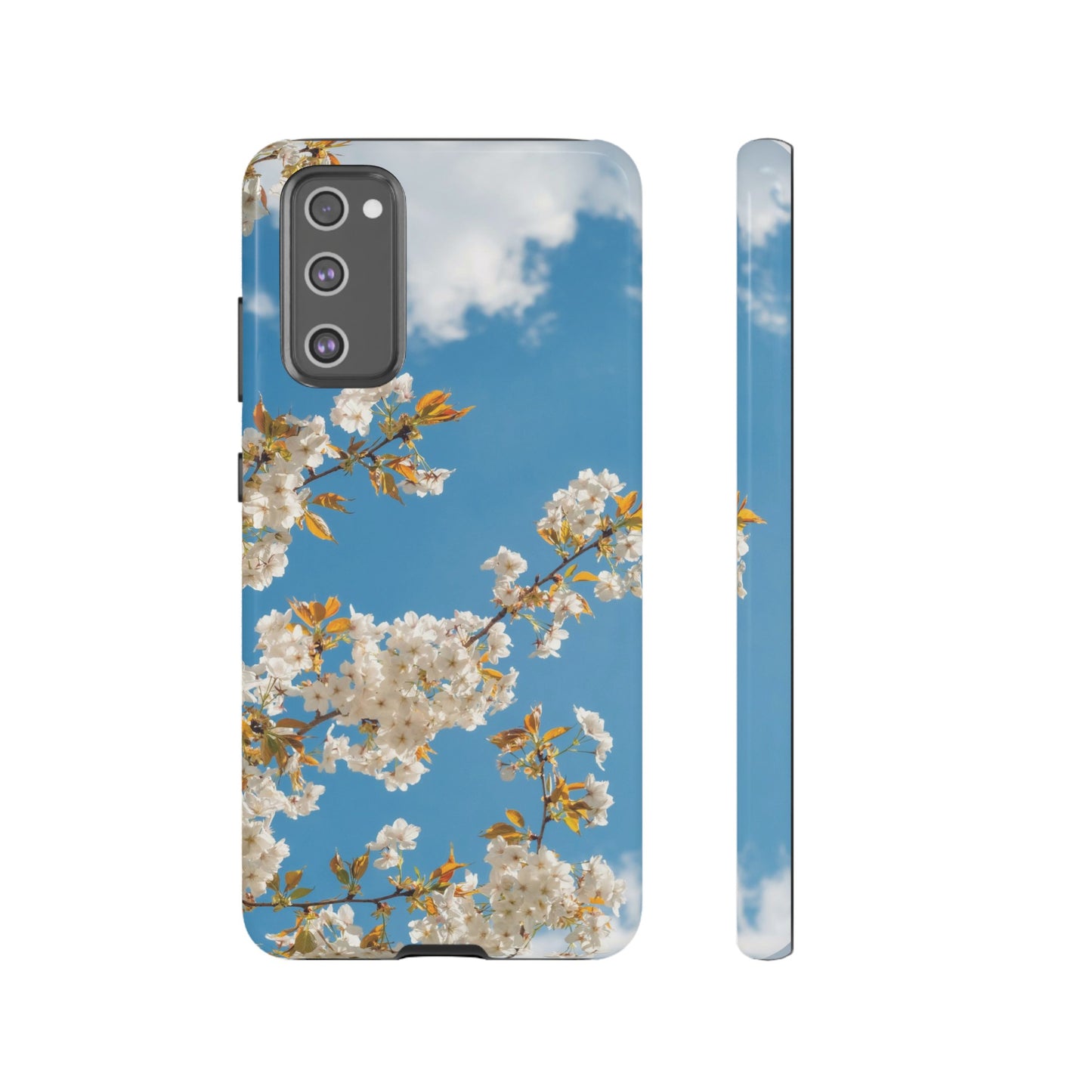 White Blossom Wallpaper Phone Case | iPhone 15 Plus/ Pro, 14, 13, 12| Google Pixel 7, Pro, 5| Samsung Galaxy S23 All Major Phone Models