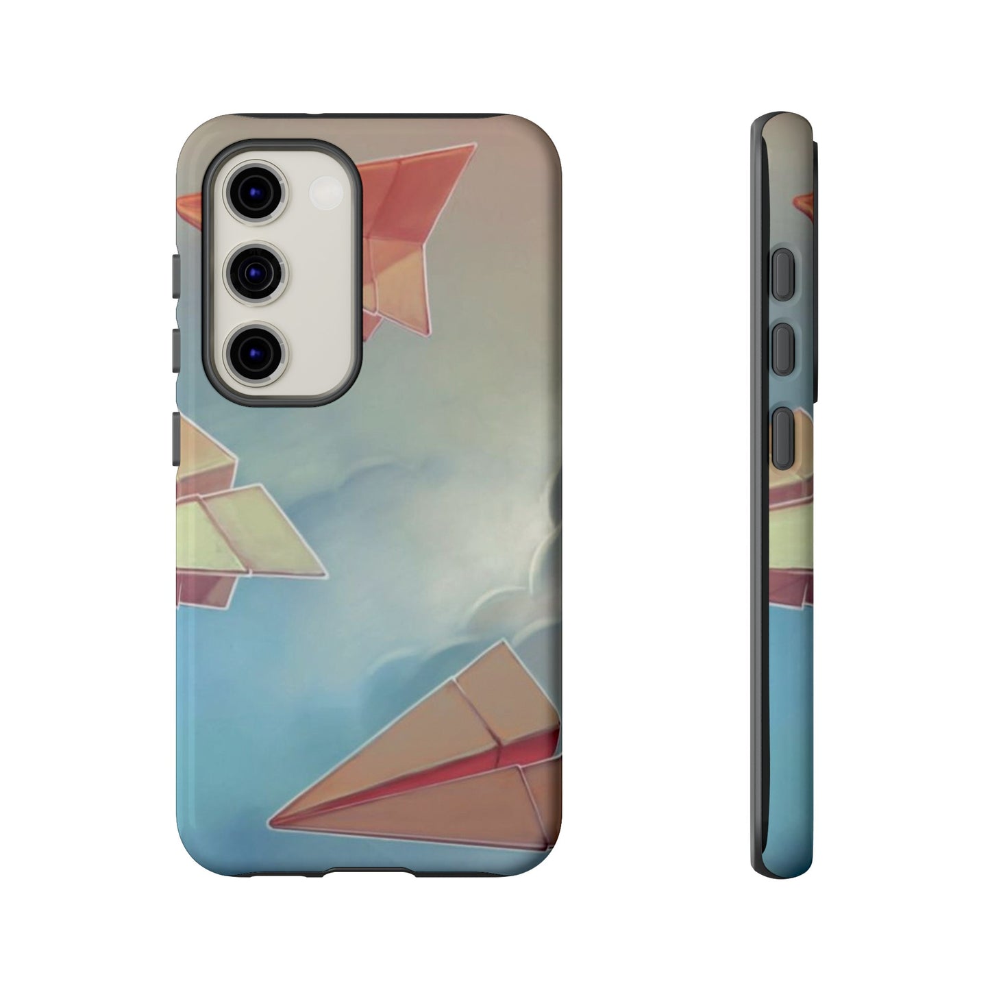 Paper Plane Wallpaper Phone Case | iPhone 15 Plus/ Pro, 14, 13, 12| Google Pixel 7, Pro, 5| Samsung Galaxy S23 All Major Phone Models