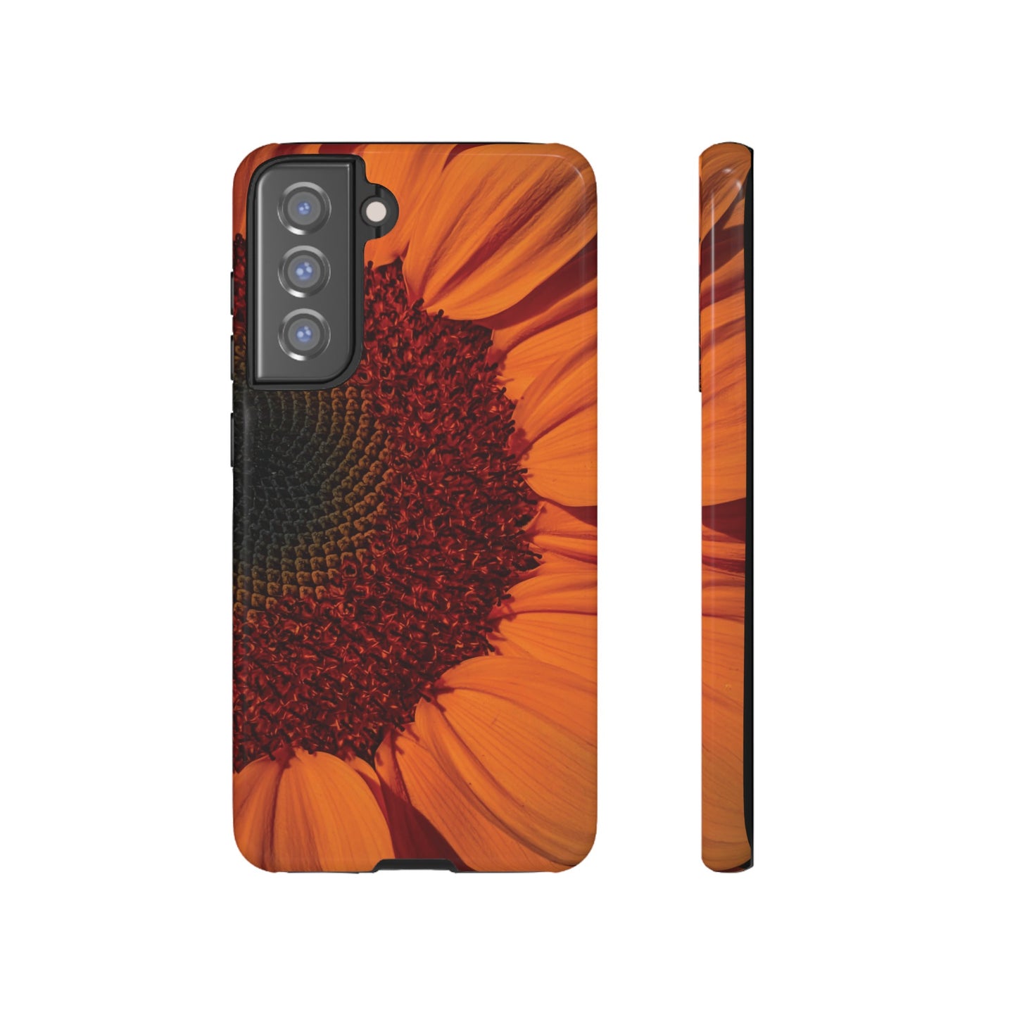 Orange Sunflower Wallpaper Phone Case | iPhone 15 Plus/ Pro, 14, 13, 12| Google Pixel 7, Pro, 5| Samsung Galaxy S23 All Major Phone Models