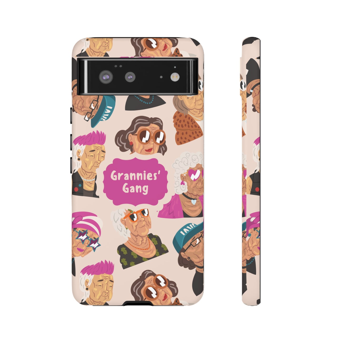 Grannies' Gang Wallpaper Phone Case | iPhone 15 Plus/ Pro, 14, 13, 12| Google Pixel 7, Pro, 5| Samsung Galaxy S23 All Major Phone Models