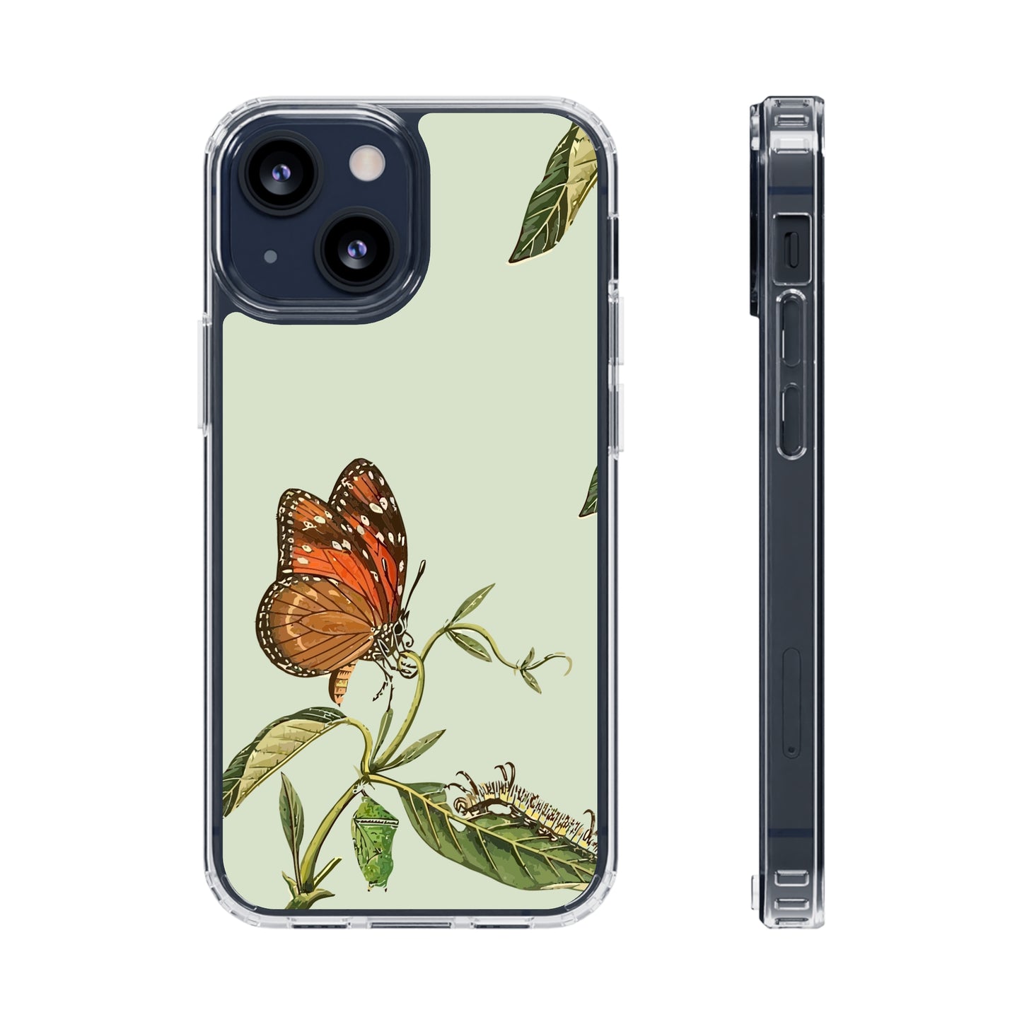 Orange Butterfly Wallpaper Phone Case | iPhone 15 Plus/ Pro, 14, 13, 12| Google Pixel 7, Pro, 5| Samsung Galaxy S23 All Major Phone Models