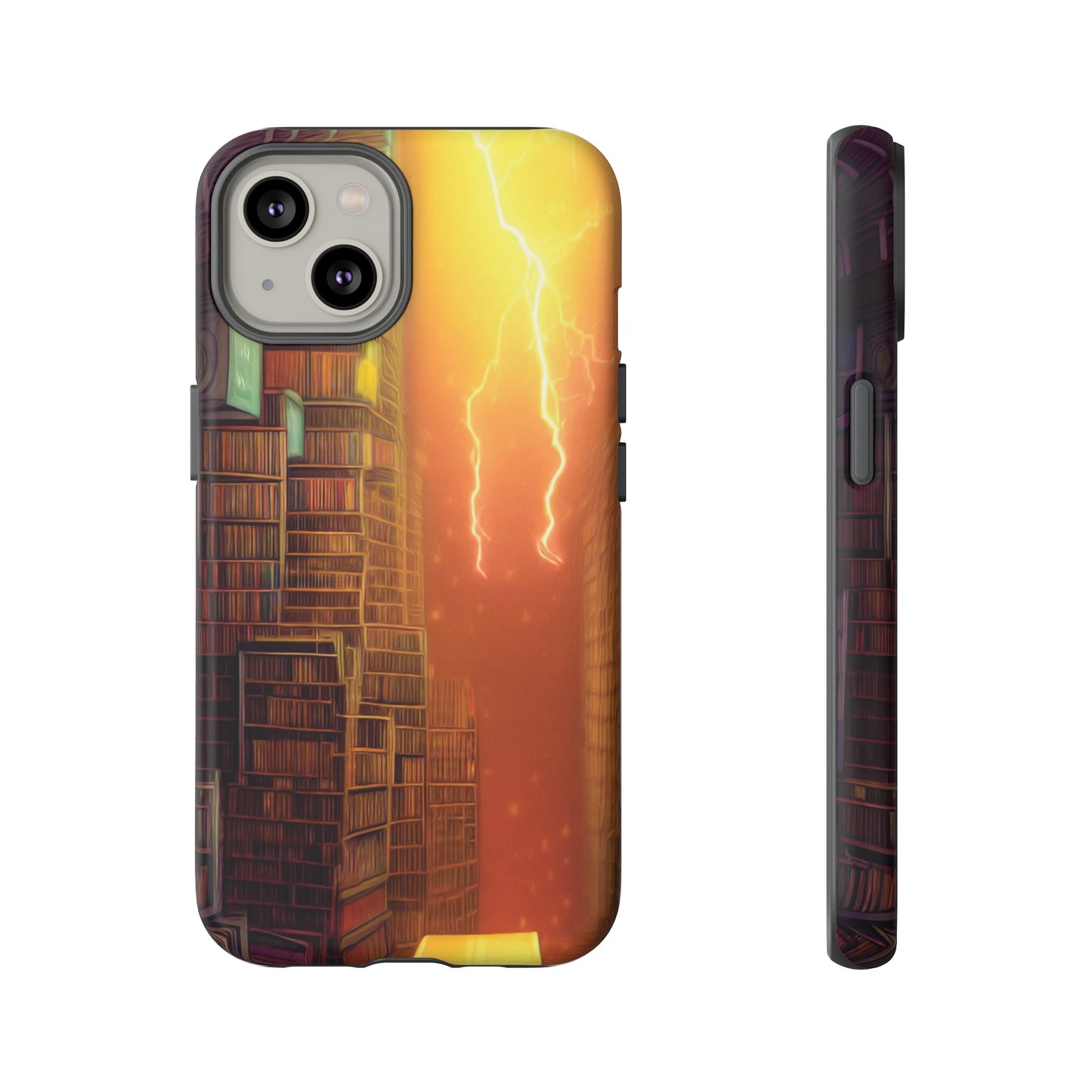 Lightning in the Library Wallpaper Phone Case | iPhone 15 Plus/ Pro, 14, 13, 12| Google Pixel 7, Pro, 5| Samsung Galaxy S23 All Major Phone Models