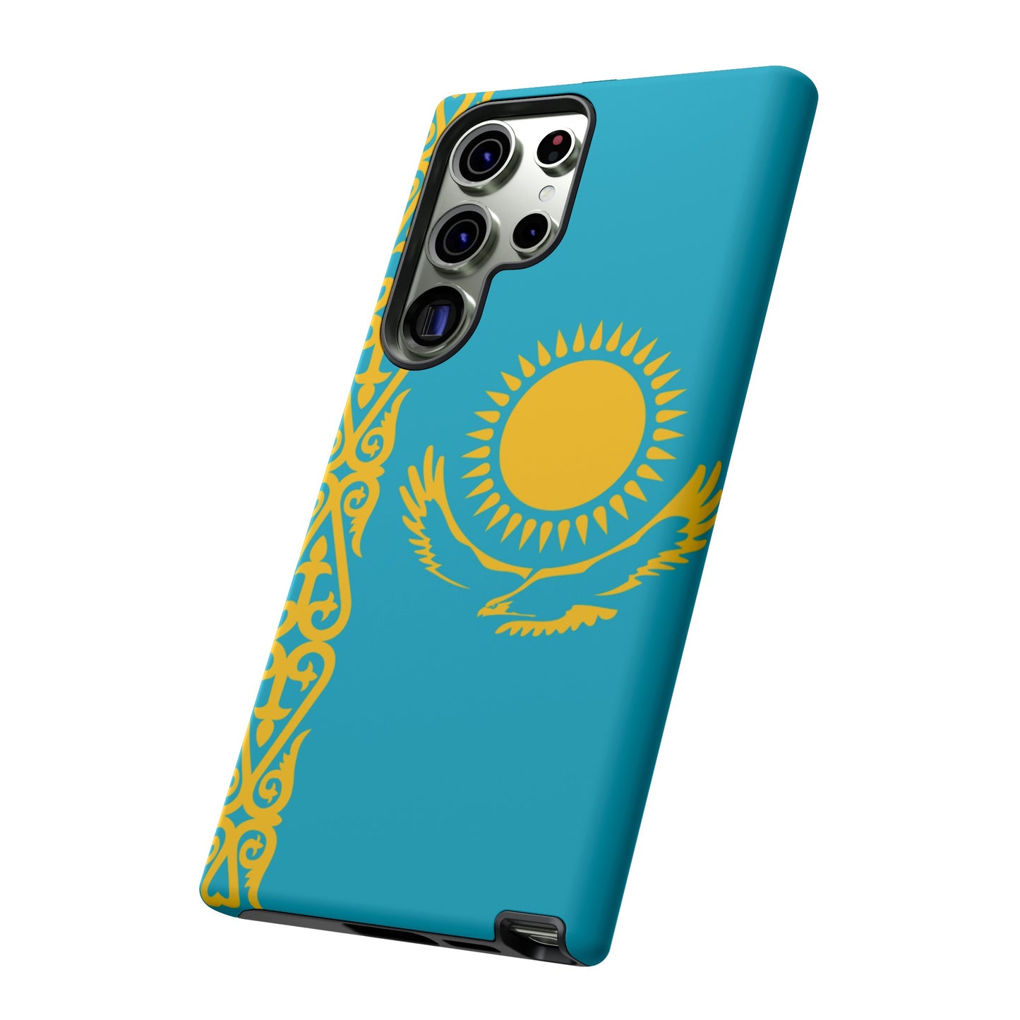 Kazakhstan Flag Phone Case | iPhone 15 Plus/ Pro, 14, 13, 12| Google Pixel 7, Pro, 5| Samsung Galaxy S23 All Major Phone Models