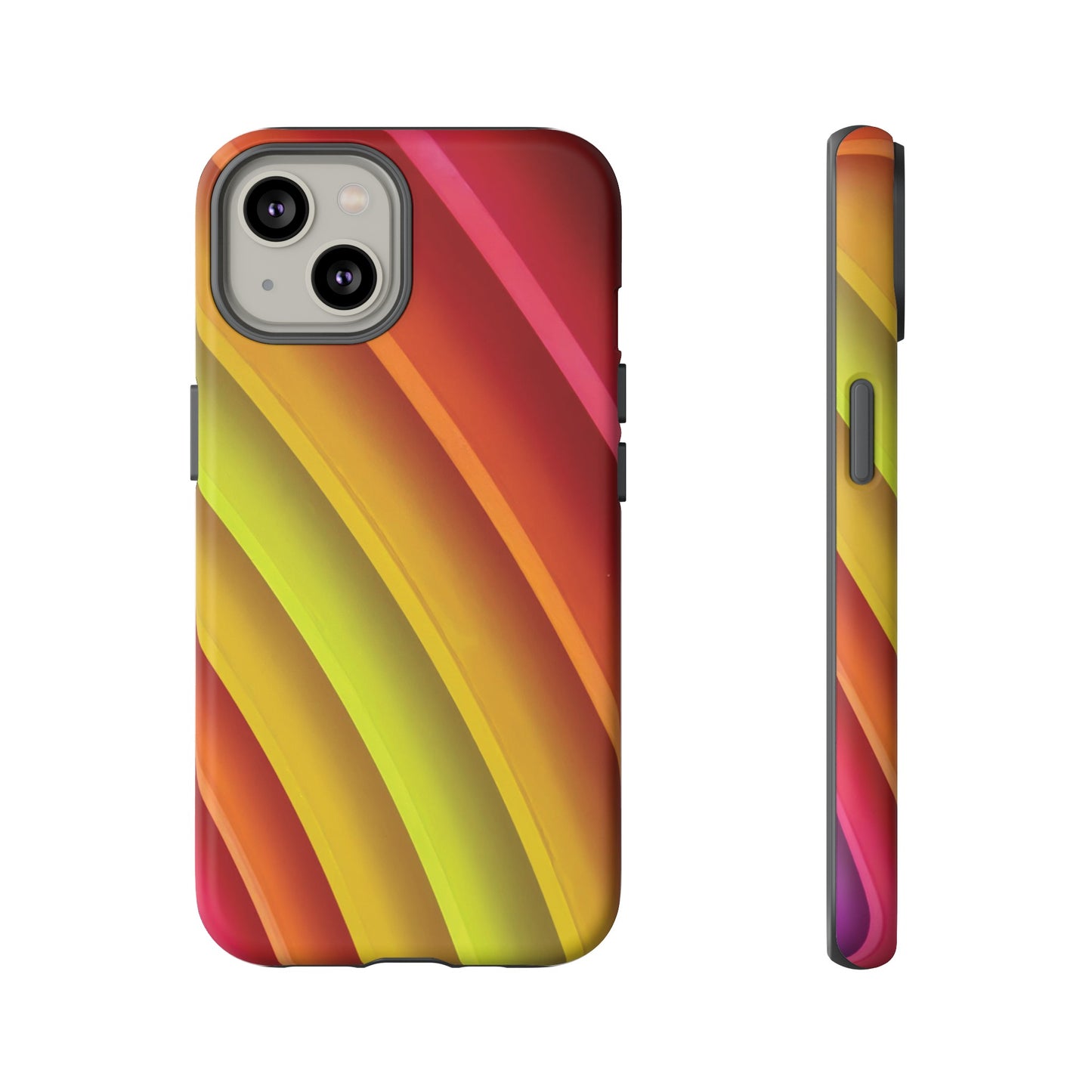 Curved Colourful Wallpaper Phone Case | iPhone 15 Plus/ Pro, 14, 13, 12| Google Pixel 7, Pro, 5| Samsung Galaxy S23 All Major Phone Models