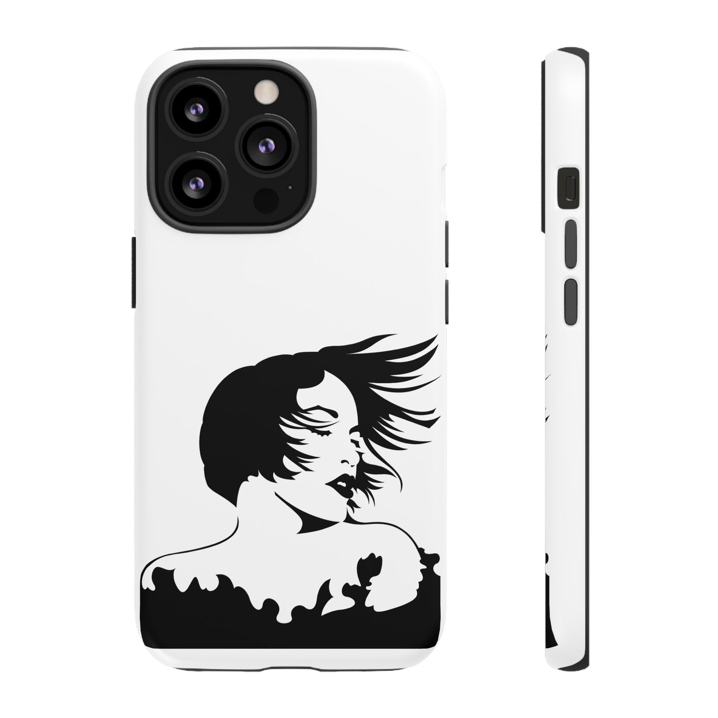 Woman In The Wind Phone Case | iPhone 15 Plus/ Pro, 14, 13, 12| Google Pixel 7, Pro, 5| Samsung Galaxy S23 All Major Phone Models