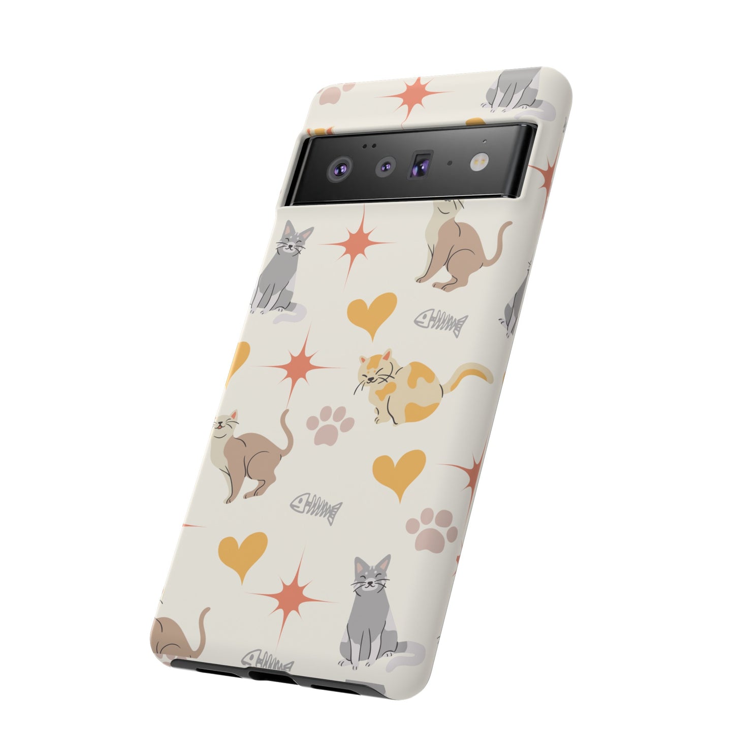 Cute Cat Wallpaper Phone Case | iPhone 15 Plus/ Pro, 14, 13, 12| Google Pixel 7, Pro, 5| Samsung Galaxy S23 All Major Phone Models