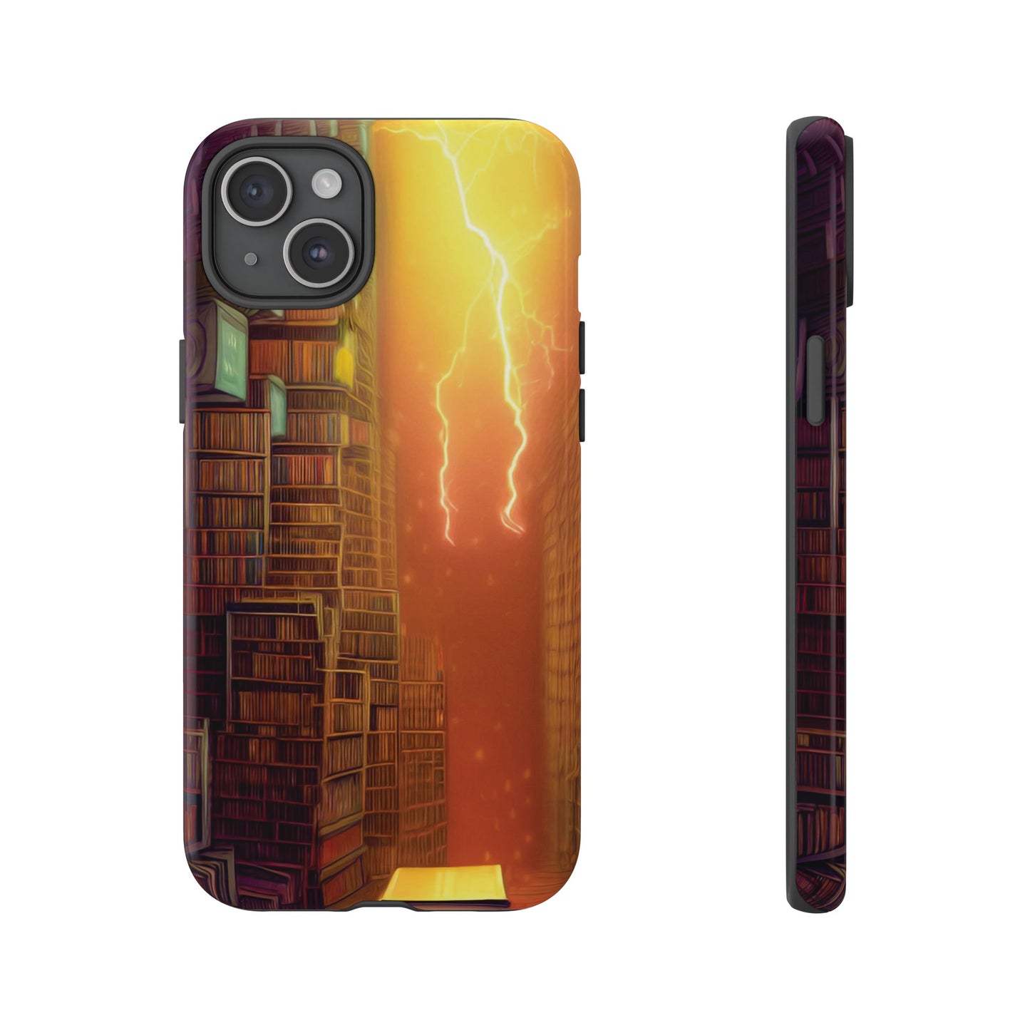 Lightning in the Library Wallpaper Phone Case | iPhone 15 Plus/ Pro, 14, 13, 12| Google Pixel 7, Pro, 5| Samsung Galaxy S23 All Major Phone Models