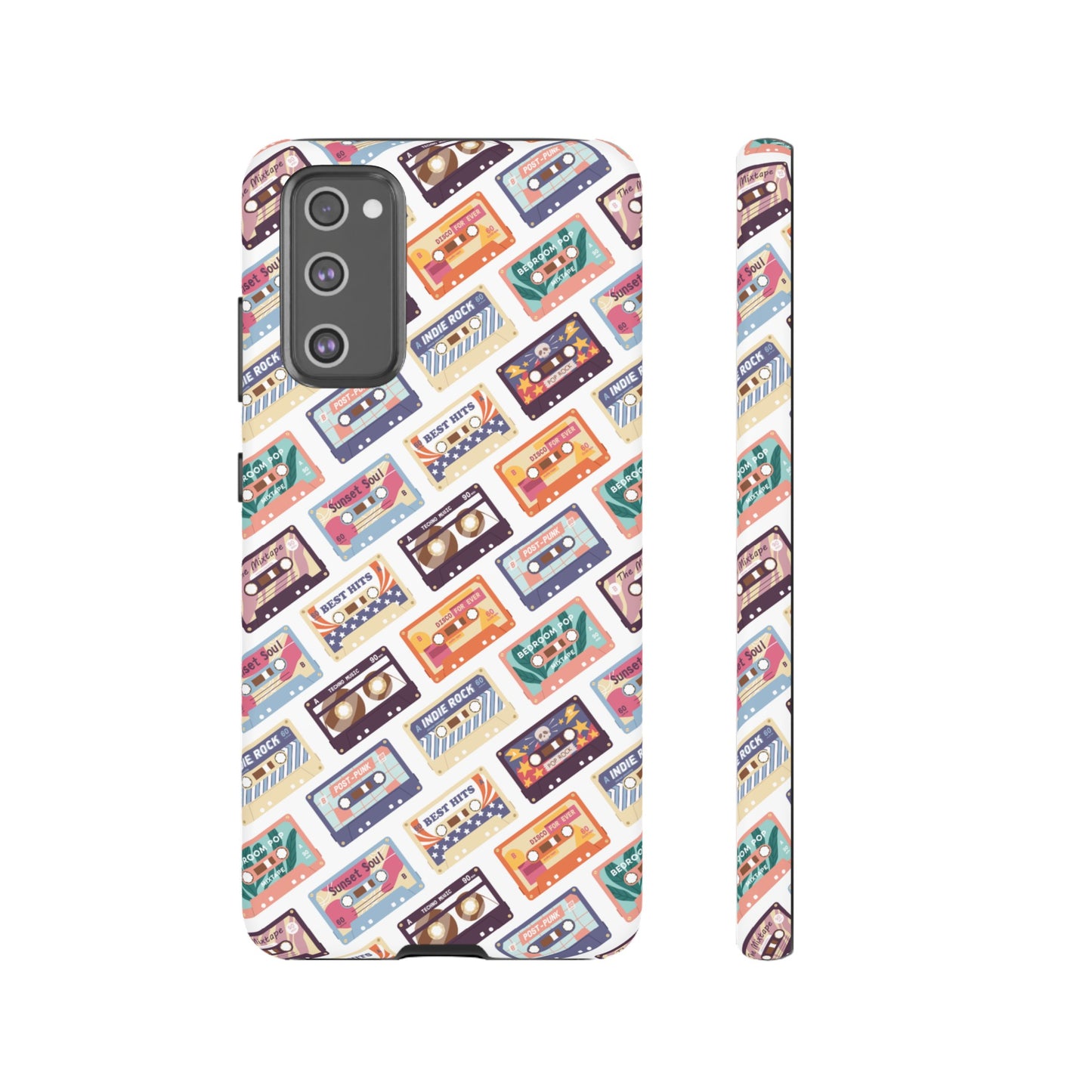 Retro Cassettes Phone Case | iPhone 15 Plus/ Pro, 14, 13, 12| Google Pixel 7, Pro, 5| Samsung Galaxy S23 All Major Phone Models