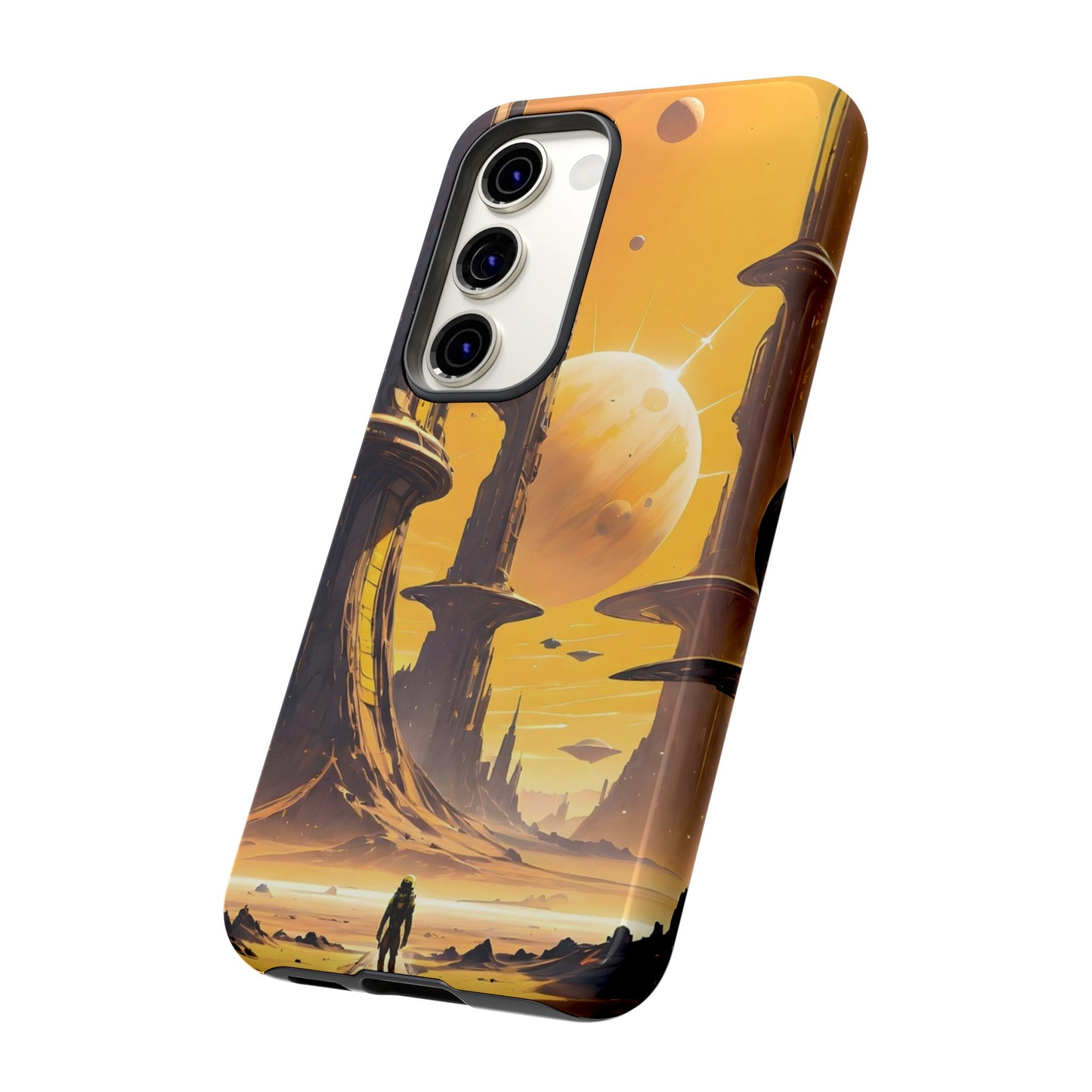 Distant Planets Sci Fi Wallpaper Phone Case | iPhone 15 Plus/ Pro, 14, 13, 12| Google Pixel 7, Pro, 5| Samsung Galaxy S23 All Major Phone Models