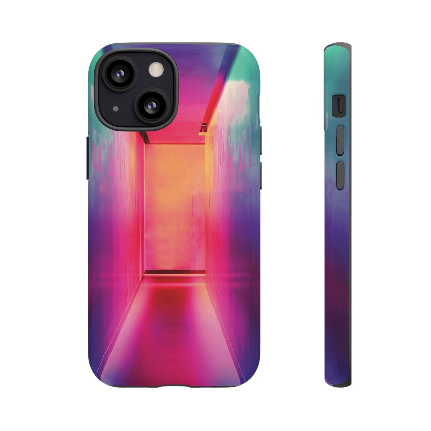 Rainbow Hallway Wallpaper Phone Case | iPhone 15 Plus/ Pro, 14, 13, 12| Google Pixel 7, Pro, 5| Samsung Galaxy S23 All Major Phone Models